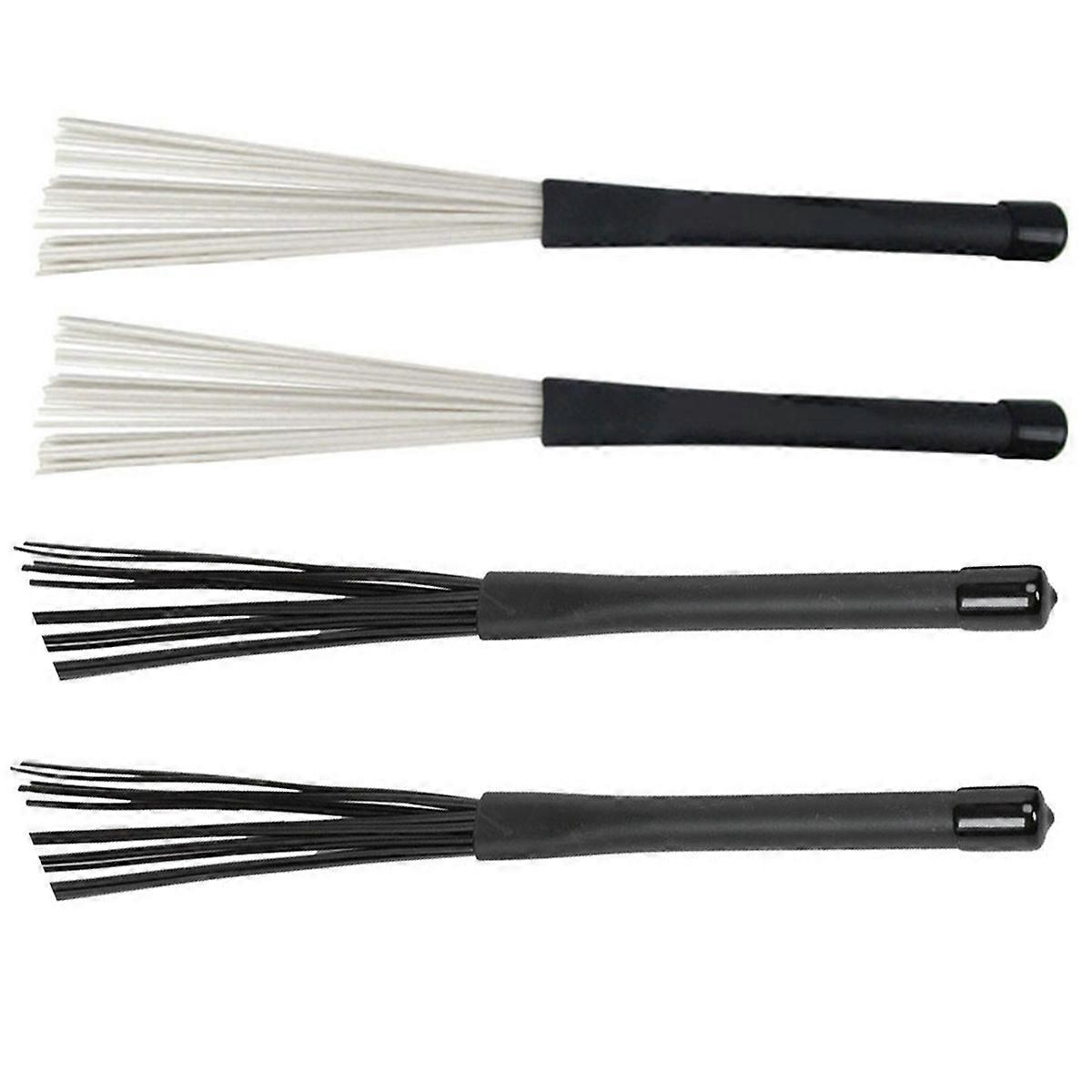 4 Pack Percussion Brushes, Drum Brushes, Snare Drum Brushes