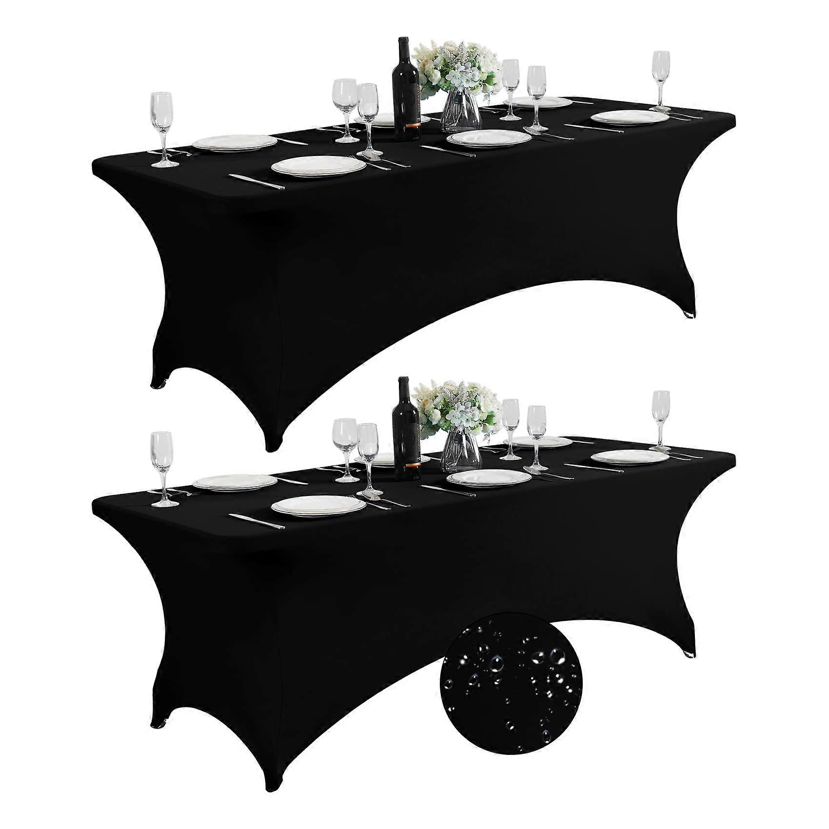 2 Pack Spandex Table Cover for Party Banquet 8FT