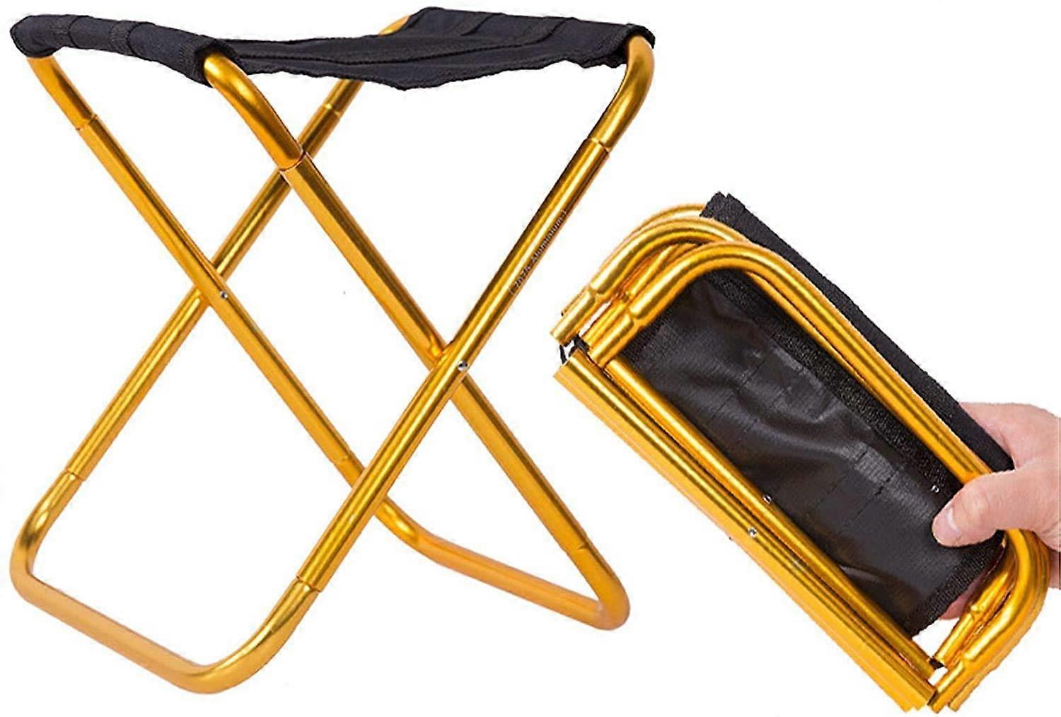 Outdoor Folding Aluminum Chair Stool Seat for Fishing and Camping, Ultra Lightweight, Compact Design, Portable Outdoor Use