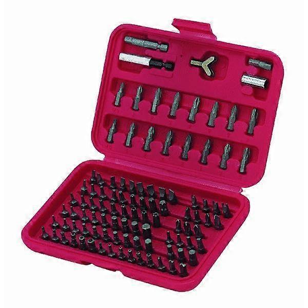 100pc Torx Tamper Proof Driver Bit Set for Wing Nut Replacement, Compatible with Clutch and Pozi Drive Tools
