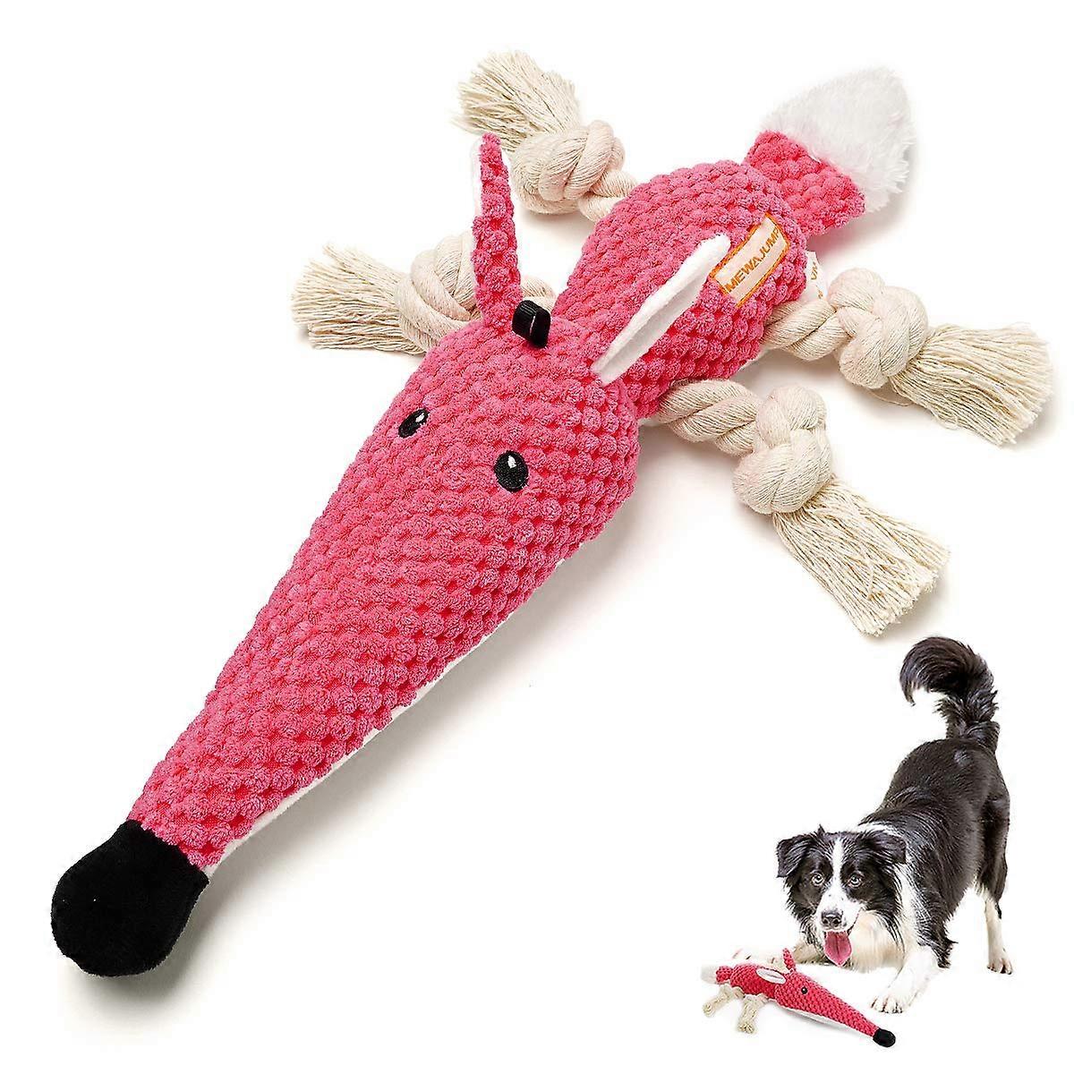 Plush Dog Toy Squeaky Interactive Mouse-Shaped Chew Toy For Small And Medium Dogs