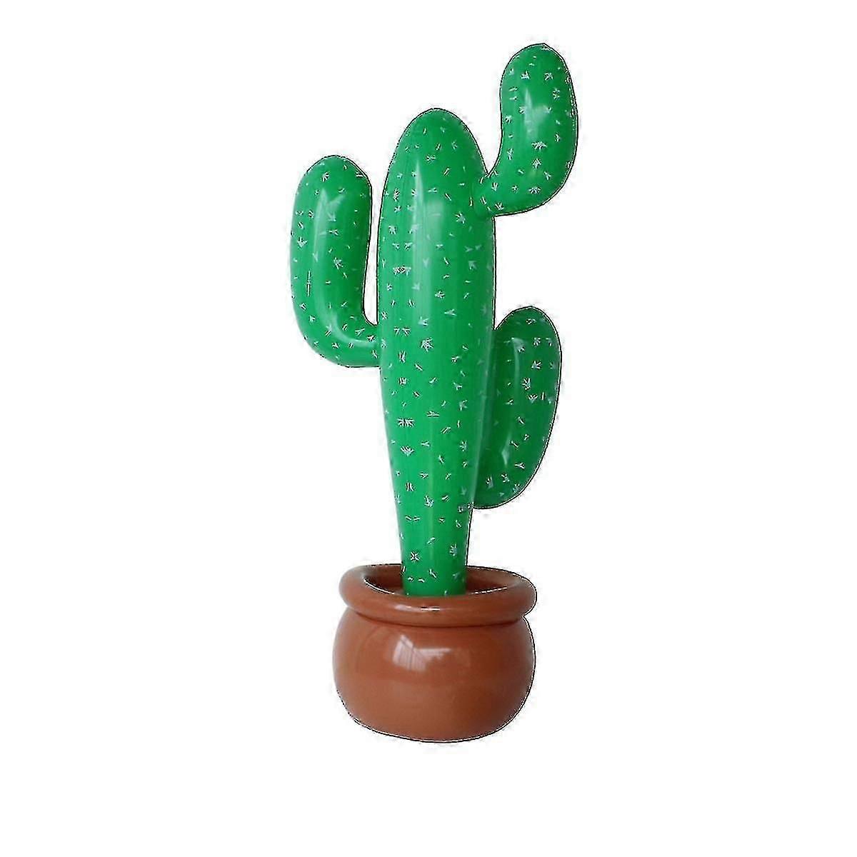 Inflatable Cactus Potted Inflatable Beach Toy Cactus1pcsgreen -ZHENV
