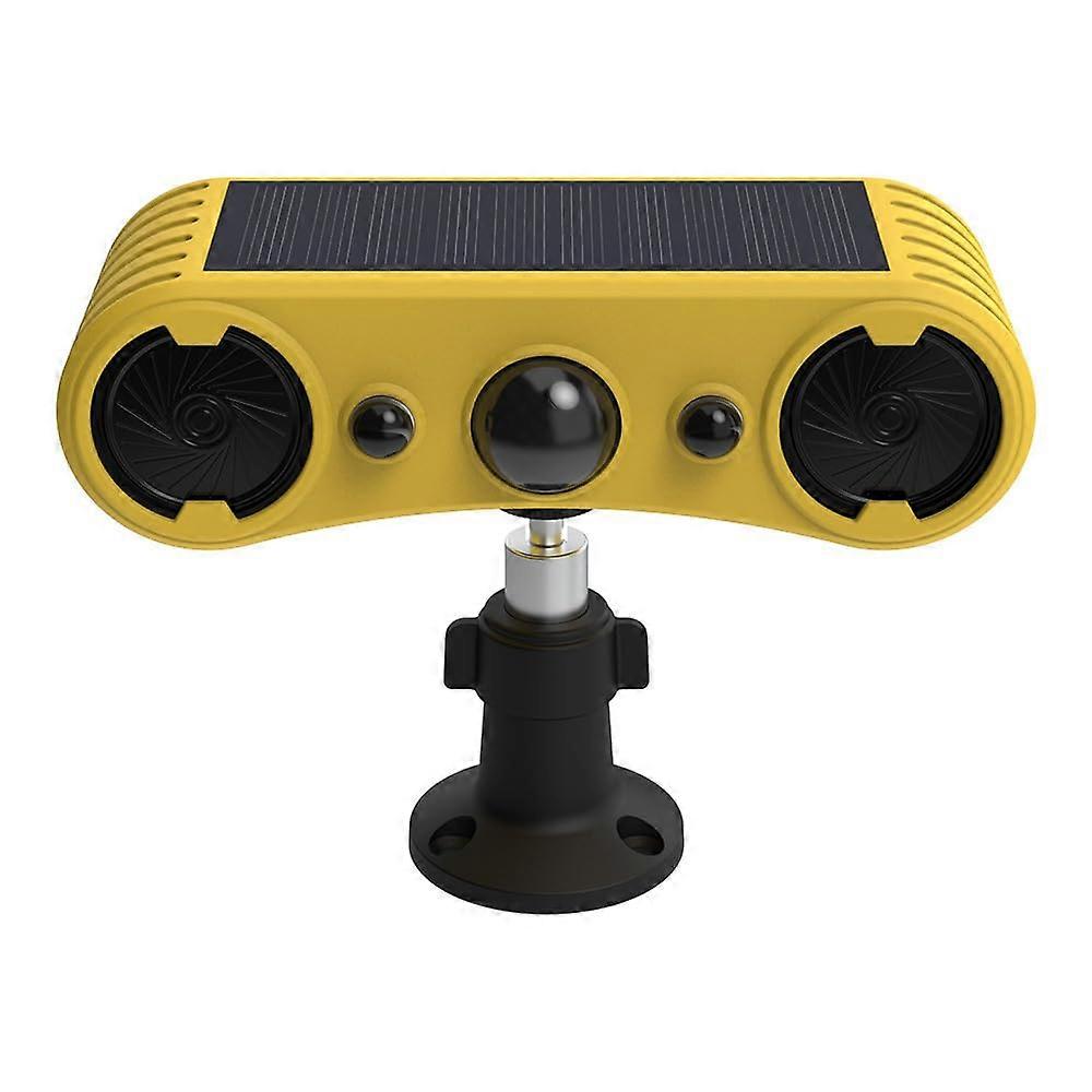 Solar Powered Indoor and Outdoor Motion Sensor Alarm - Noise Maker! 13 Sound Detector Strobe Lights. Perfect for Homes, Cottages and Farms!