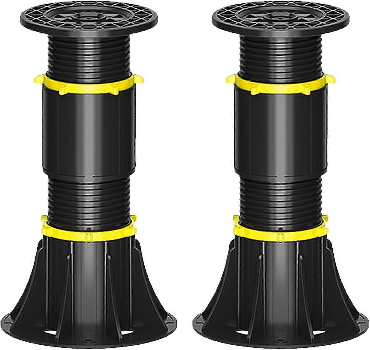 Height Adjustable Bed Support Legs 21-34cm, Bed Center Slat Support Feet Adjustable Bed Frame Support Legs Replacement, Suitable for Bed Frames