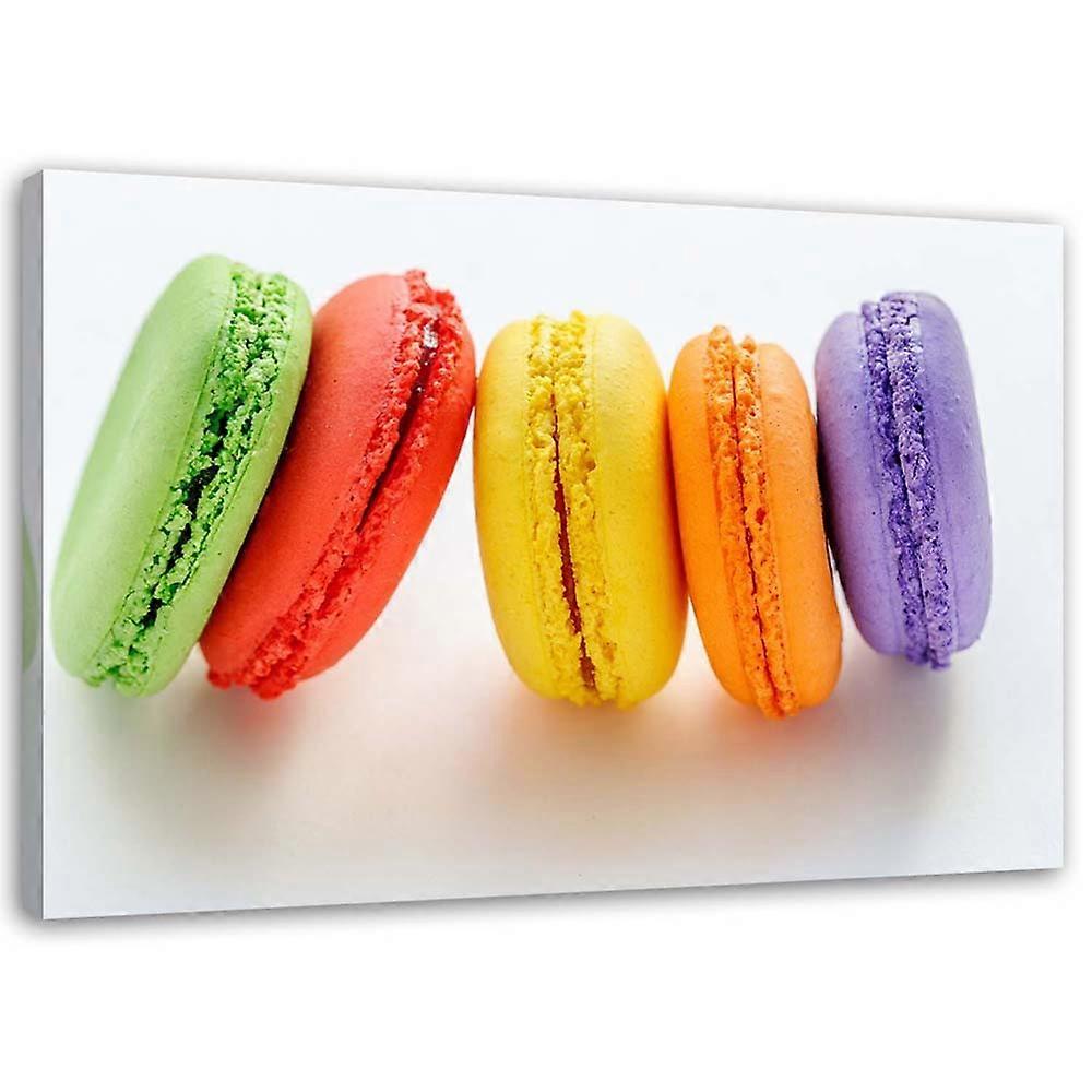 Impression sur toile, macarons français - 120x80