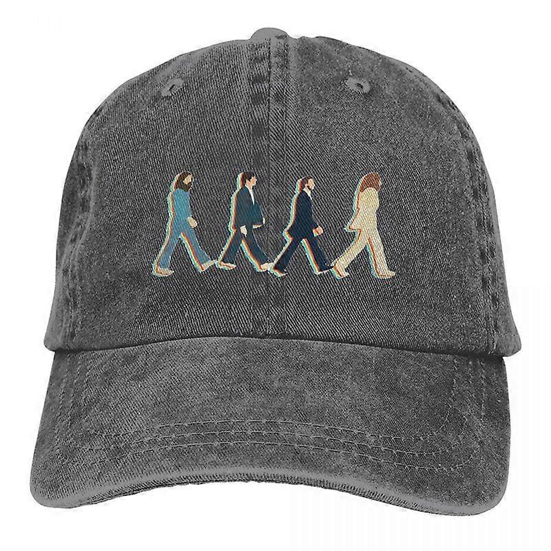 Retro The Beatle Walking Road Baseball Cap Unisex Style Distressed Denim Snapback Cap Outdoor Summer Unstructured Soft Hats Cap Costume Hats