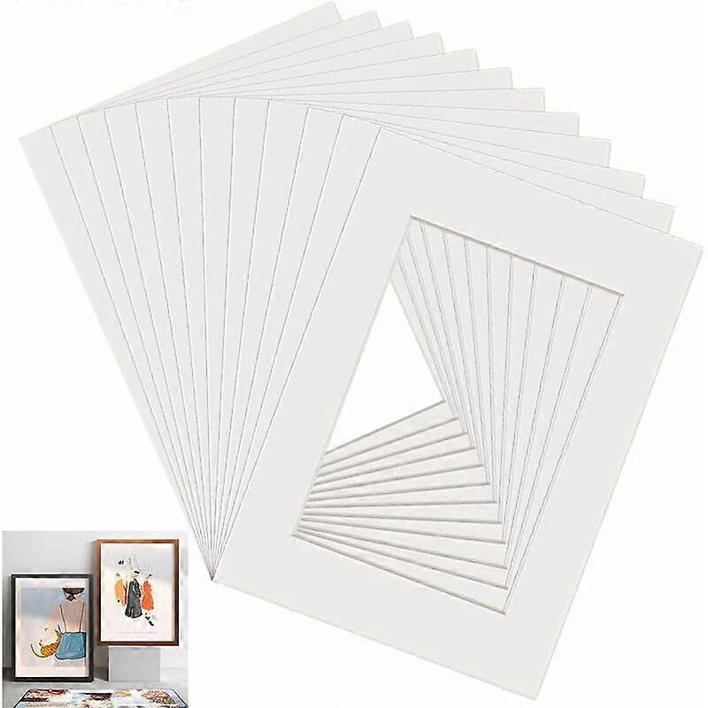 10 Pcs Passepart Passepart Square Frame Passepart White Frame Passepart Drawing Passepart Photo Picture Passepart for Photo Frame Home Decor-30.3*40.4