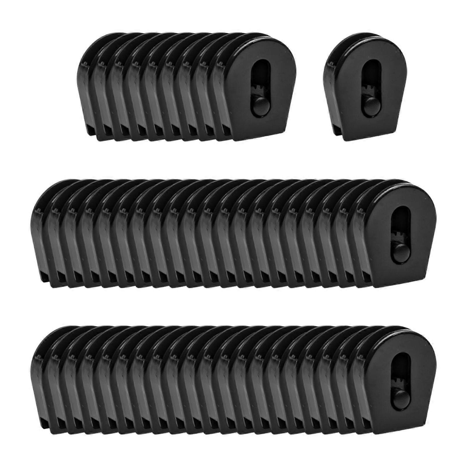 50x Wheeled Cord Lock Stopper Replacment Cord Fastener with Pulley Gear Multi