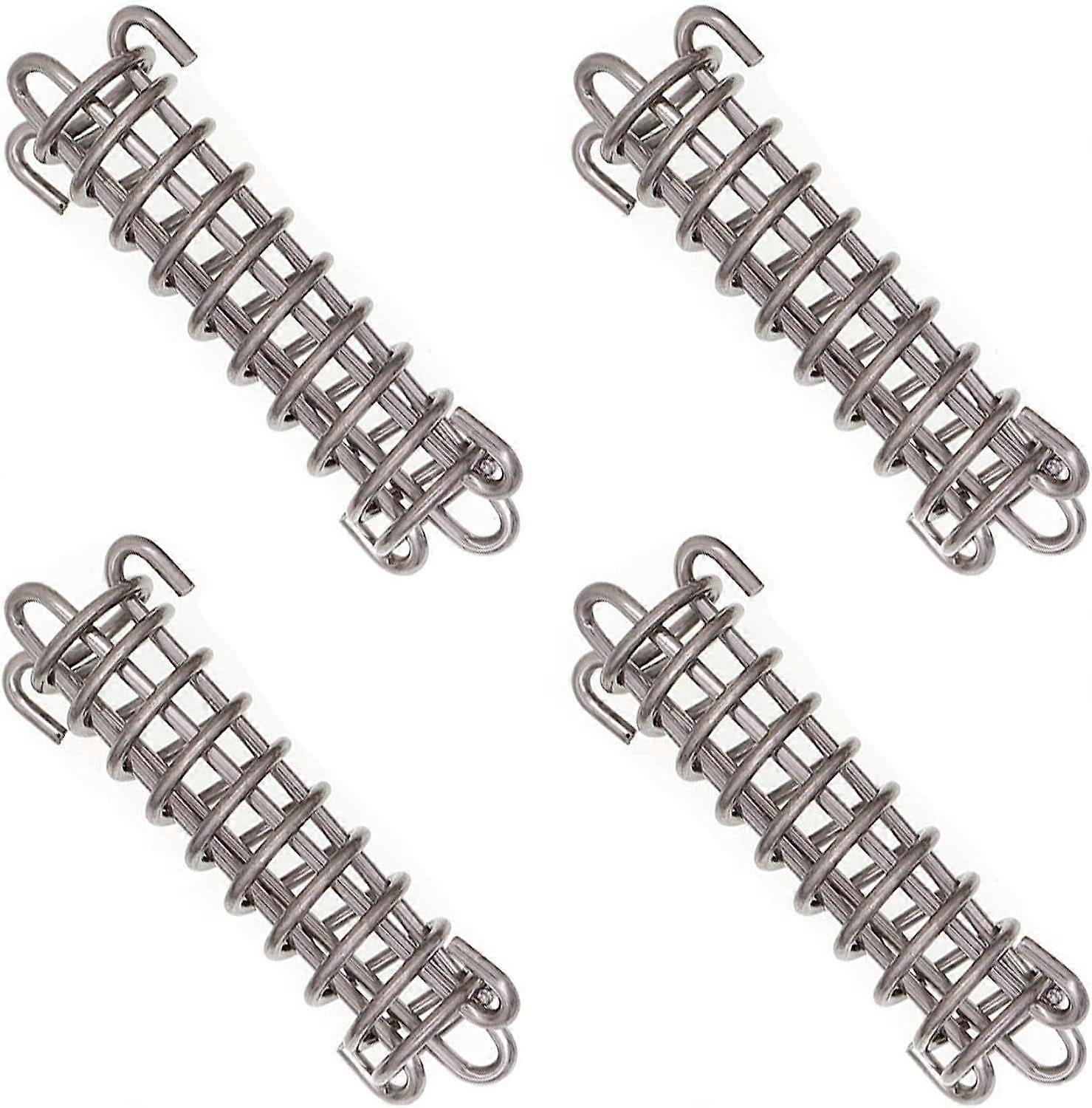 Sail Shade Fixed Tent 4 Pieces Heavy Duty Rope Spring Trampoline Accessories Metal Springs for Outdoor Camping Beach Tent.