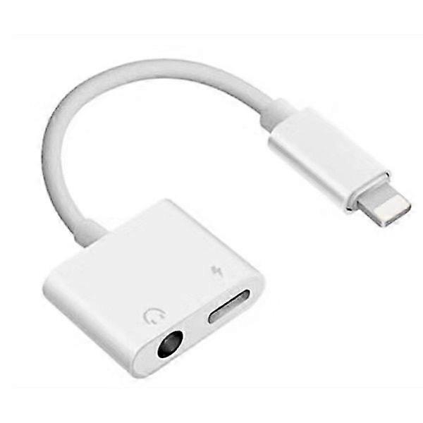 Adapter 2 in 1 for iPhone X, 7, 8 Plus, XS Max, Separator, Jack 3.5mm, Cable to, Earphones, Listening Load, Connector