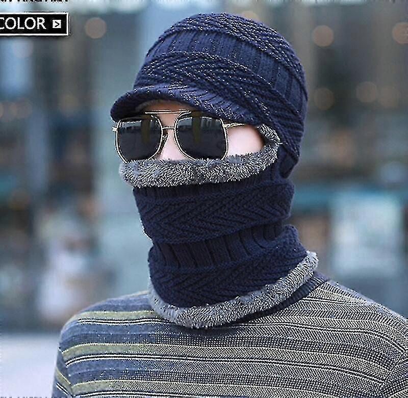 Winter Hat And Scarf Set & Men, Ring Scarves Cap