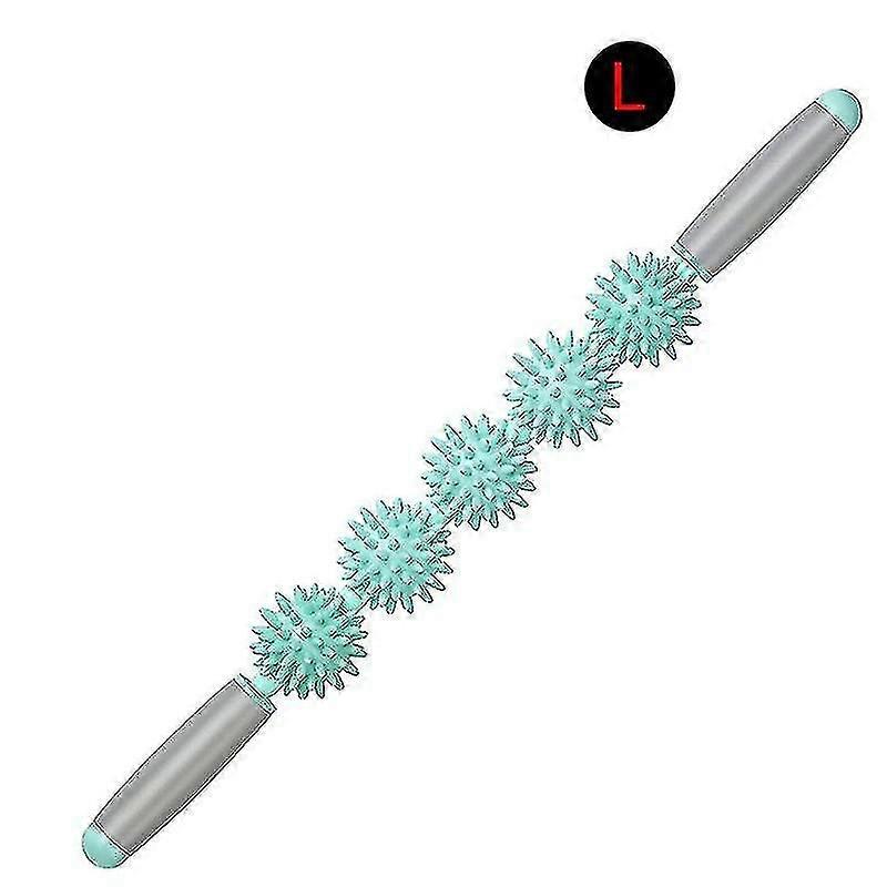 ヨガマッサージスティックボディスポーツツール理学療法回復圧力ポイントマッスルローラー(1個、グリーン