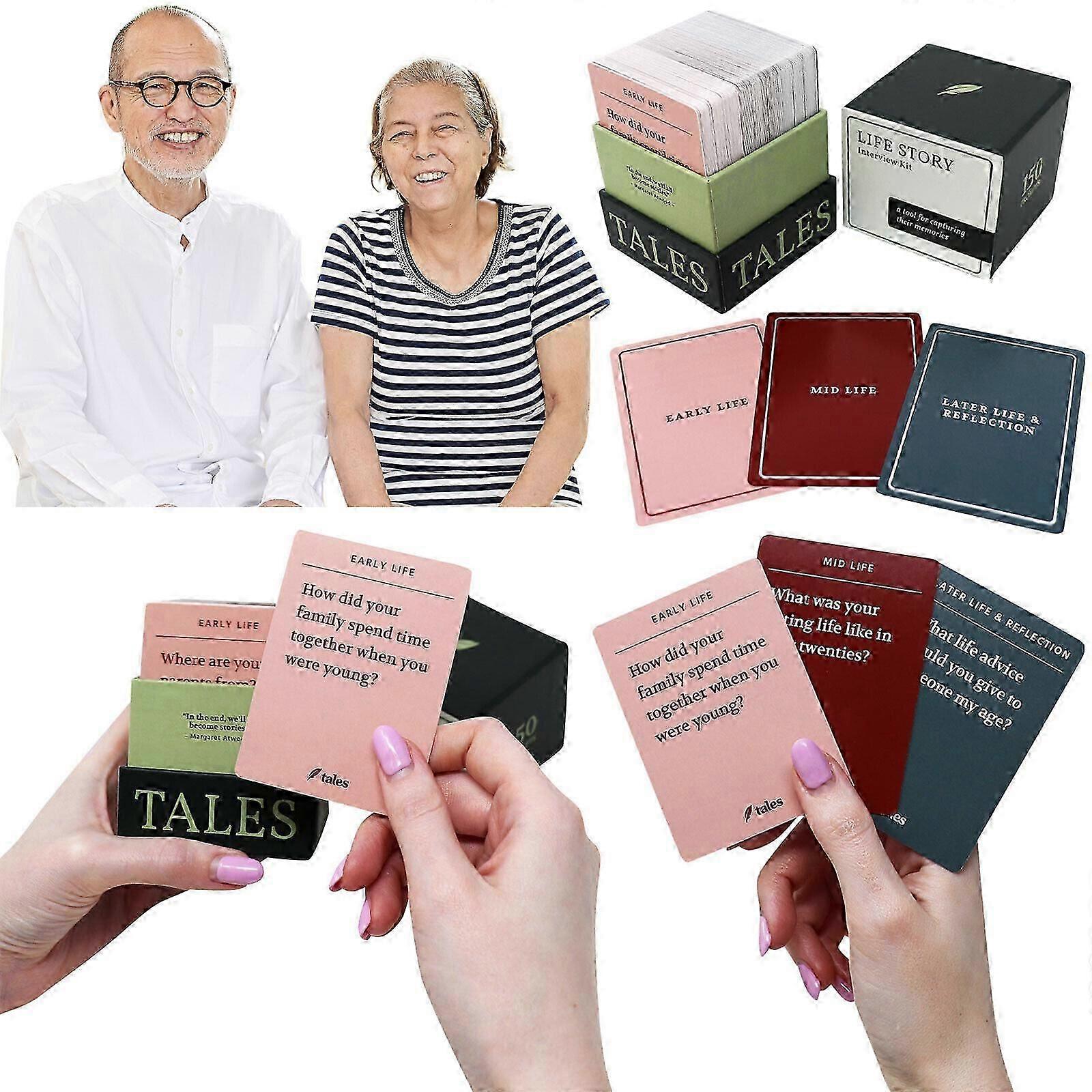 150pcs قصة الحياة مقابلة كيت بطاقات، حكايات الحياة مقابلة كيت للعبة الأسرة