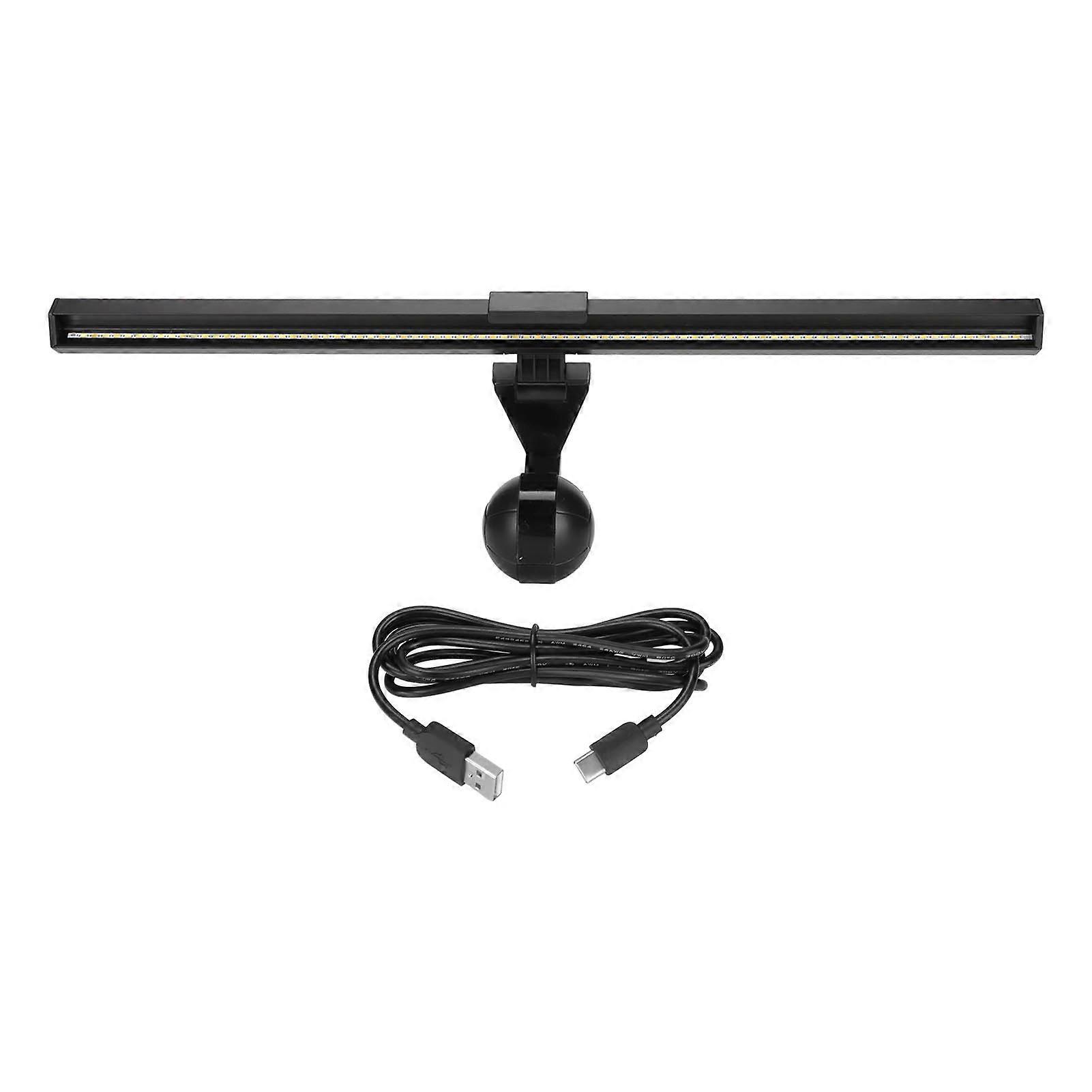 Barre lumineuse de moniteur d’ordinateur LED 3 température de couleur Protection des yeux Barre lumineuse d’écran de luminosité réglable pour bureau à domicile