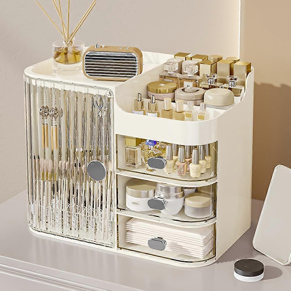 Cosmetics Skincare Storage Box Dustproof Organizer Desktop Large Capacity Lipstick Face Mask Holder