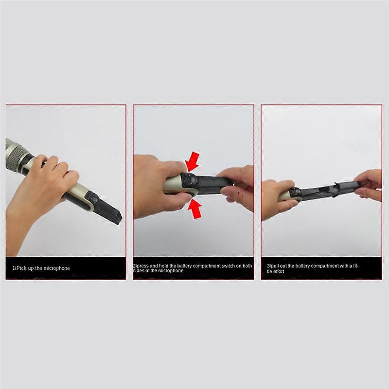 Wireless Microphone Dynamic UHF Home Studio Recording Gold