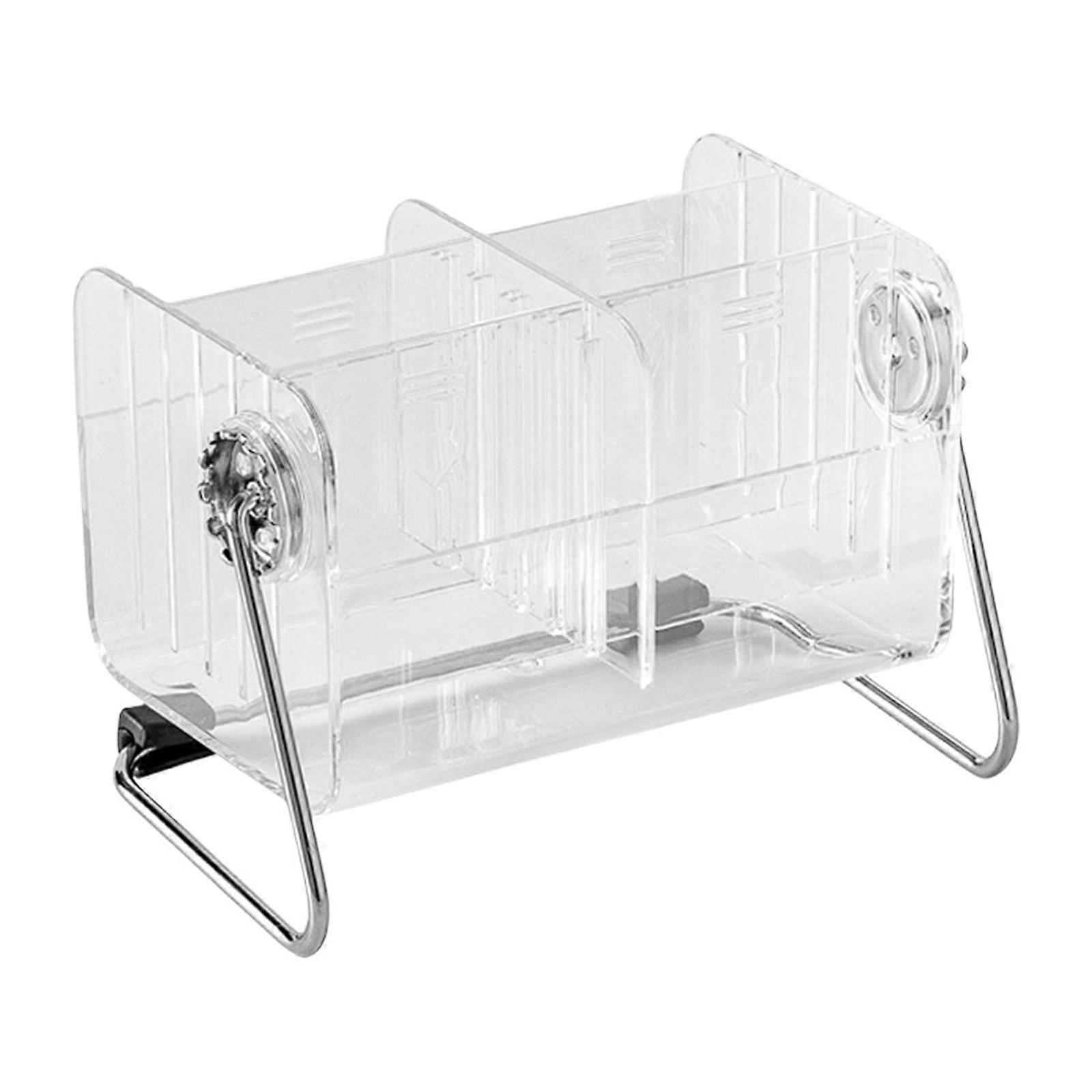 Functional Clear Acrylic Desk Organizer Box for Makeup and Remote Control Storage Stationery Holder with Stable Base