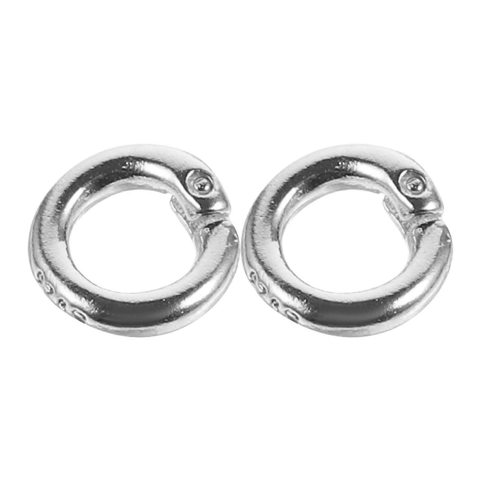 Sterling Silver Open Jump Rings Durable Jewelry Connectors for Bracelets, Necklaces, and Craft Projects