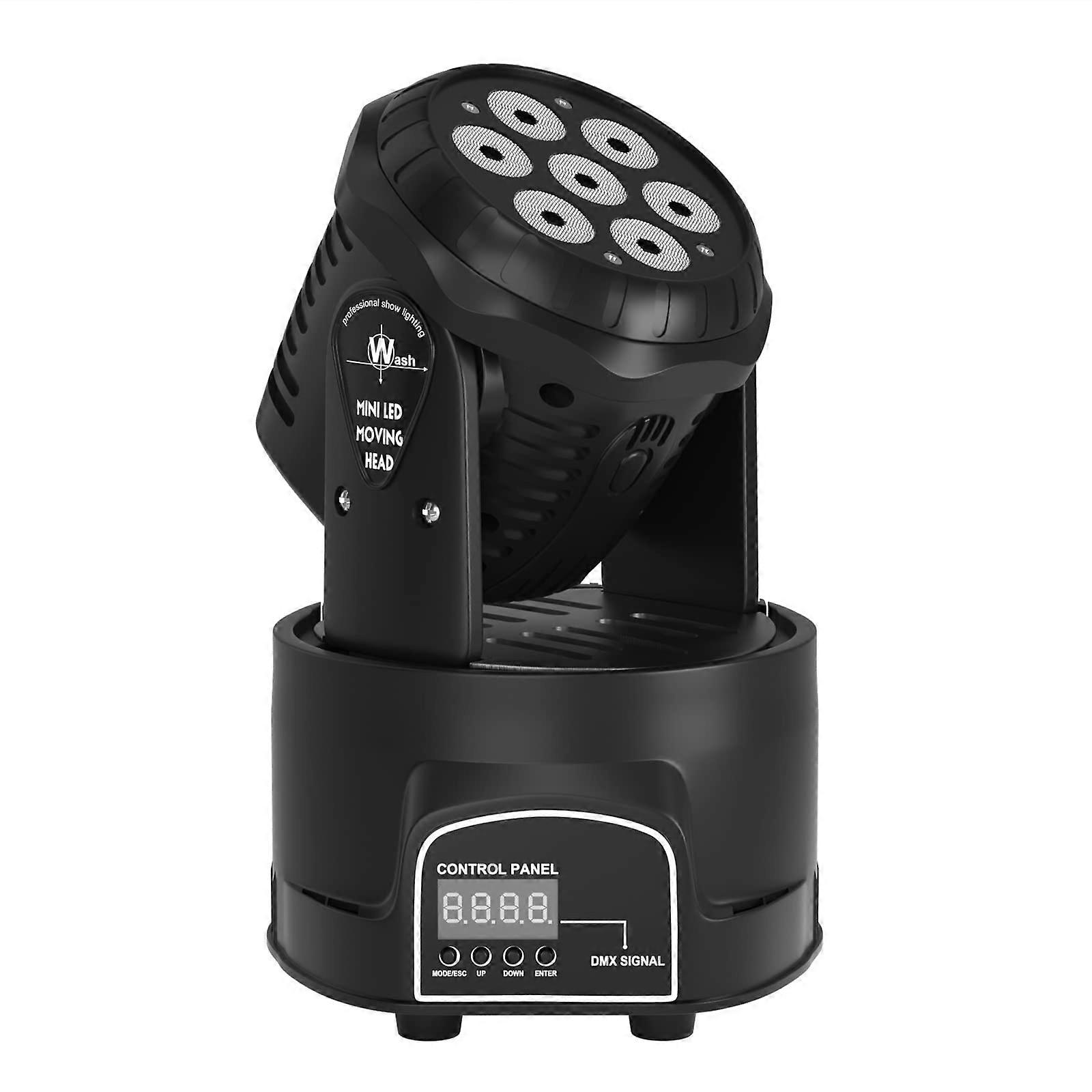 Moving Head Stage Lights 7x10W RGBW DMX Sound Activated Lighting for DJ Bar Disco Home Party Events