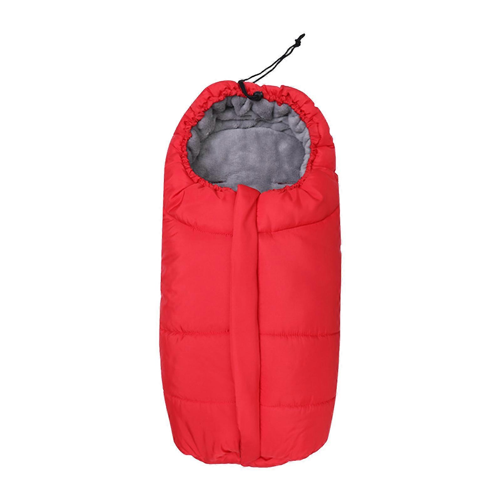 Waterproof Foot Muff for Prams Insulated Baby Prams Sleeping Bag with Drawstring Stylish & Practical Sleeping Bag Warm Red
