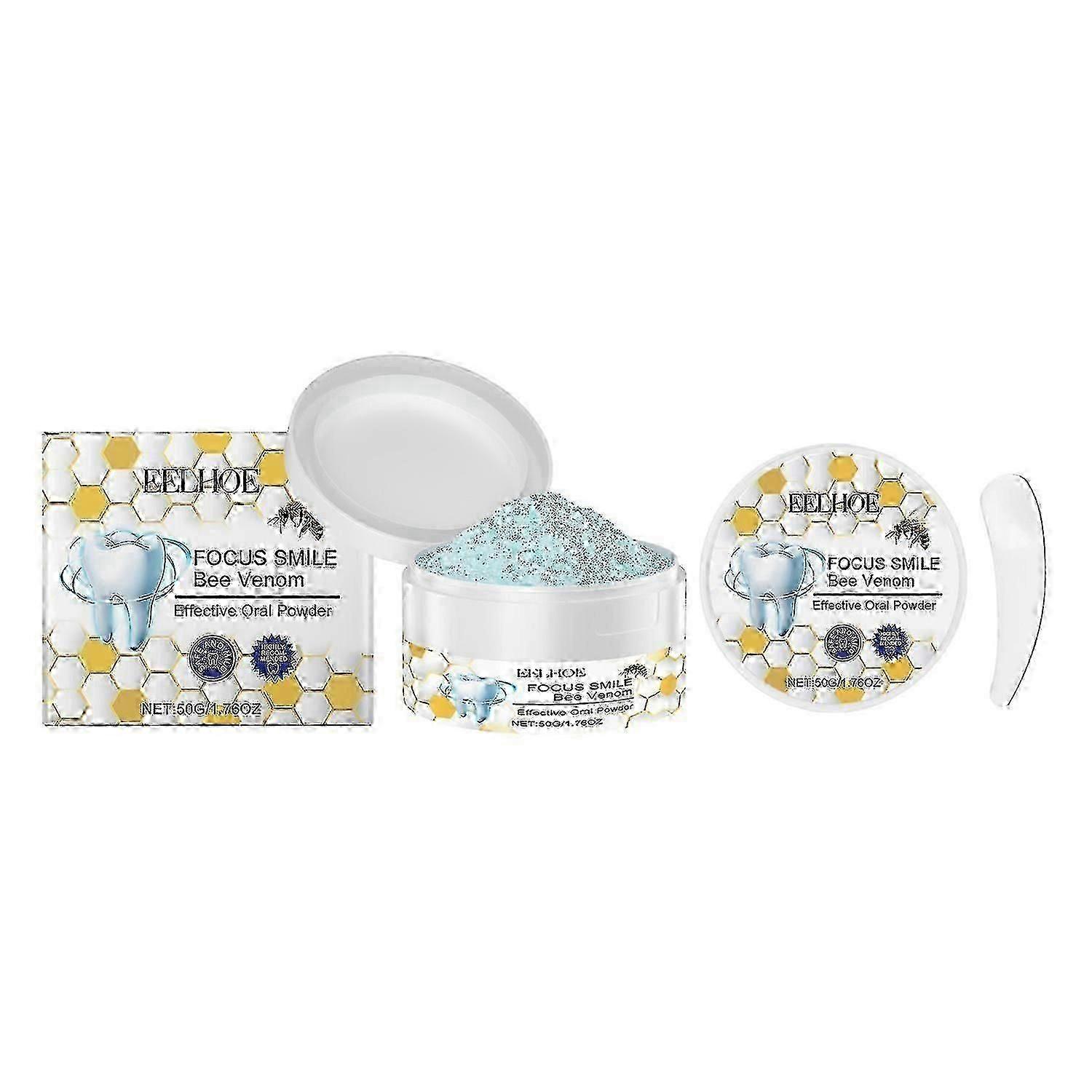 EELHOE tooth care tooth powder gently cleans teeth stains, yellow teeth and odors, long-lasting fres