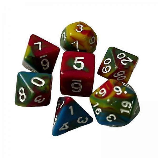 4x7x RPG קוביות סט קוביות משחק פוליהדרון עבור ציוד מסיבות בר מפגש משפחתי