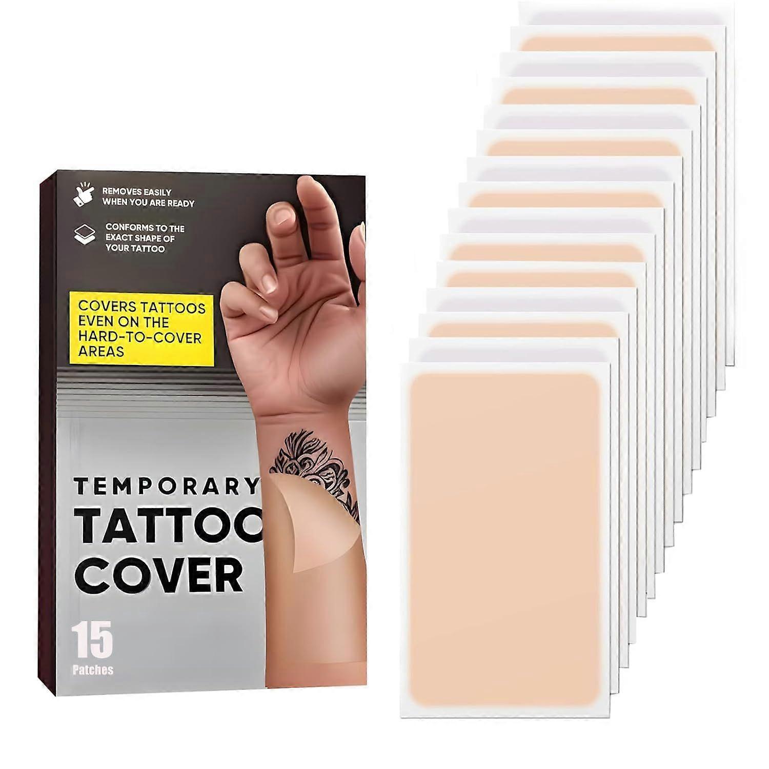 Tattoo Cover Up Patch-15 Pcs Ultra-Thin, Waterproof & Sweatproof Stickers