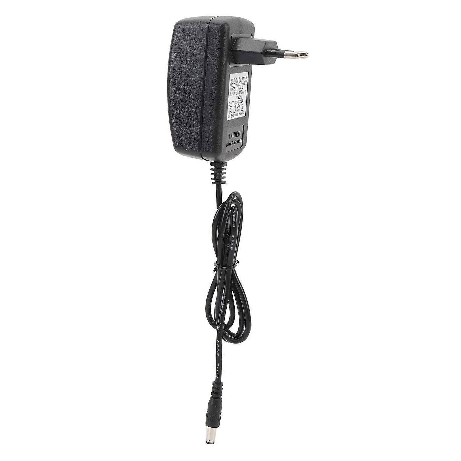 24V 2A DC Power Adapter for Speakers & LED Displays, 5.5x2.5mm Plug, 37in Cord, EU Plug