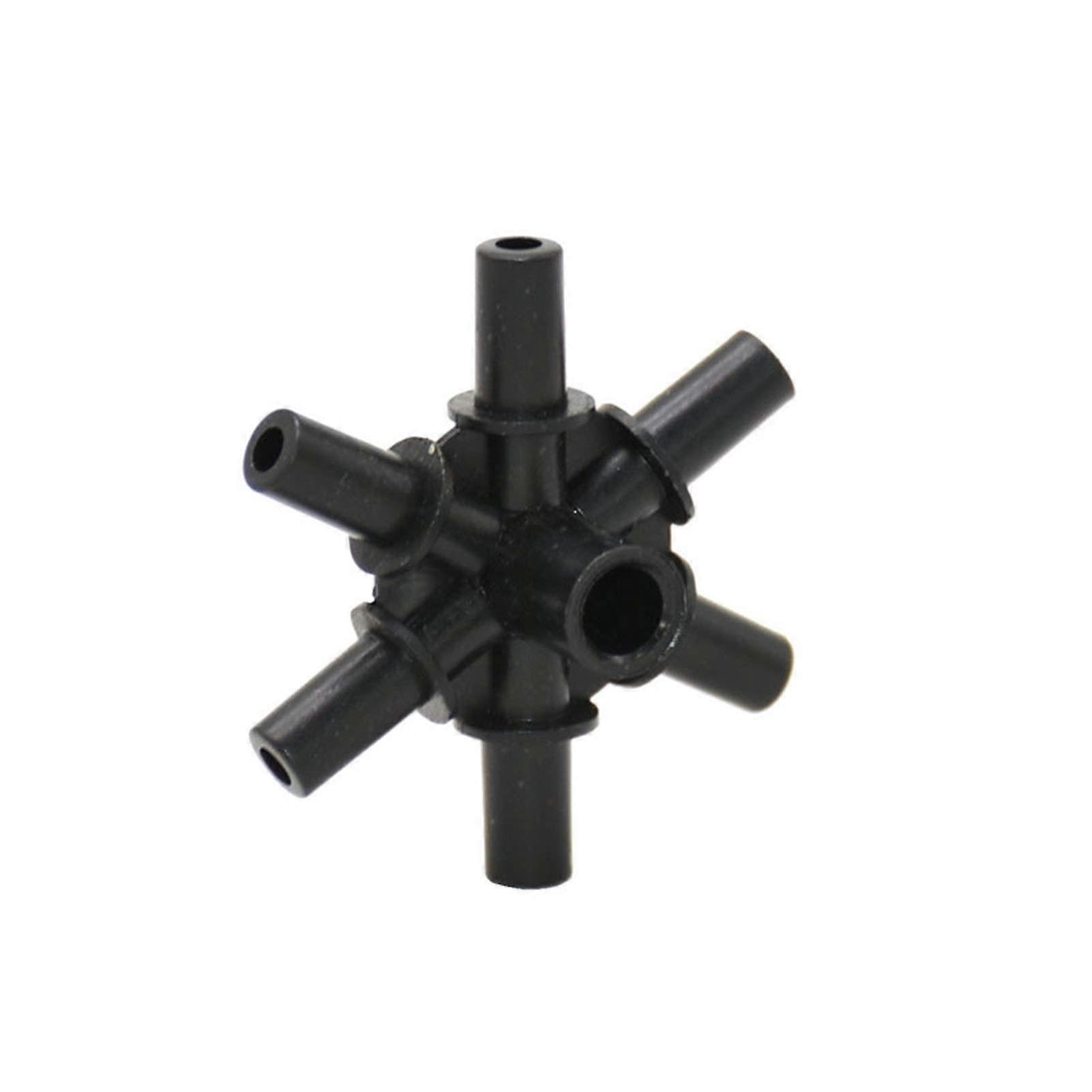 Irrigatore per irrigazione da giardino Divisore d'acqua da 6 mm, collegamento per irrigatore a 5 vie a 7 vie (Colore: 7 x vie)