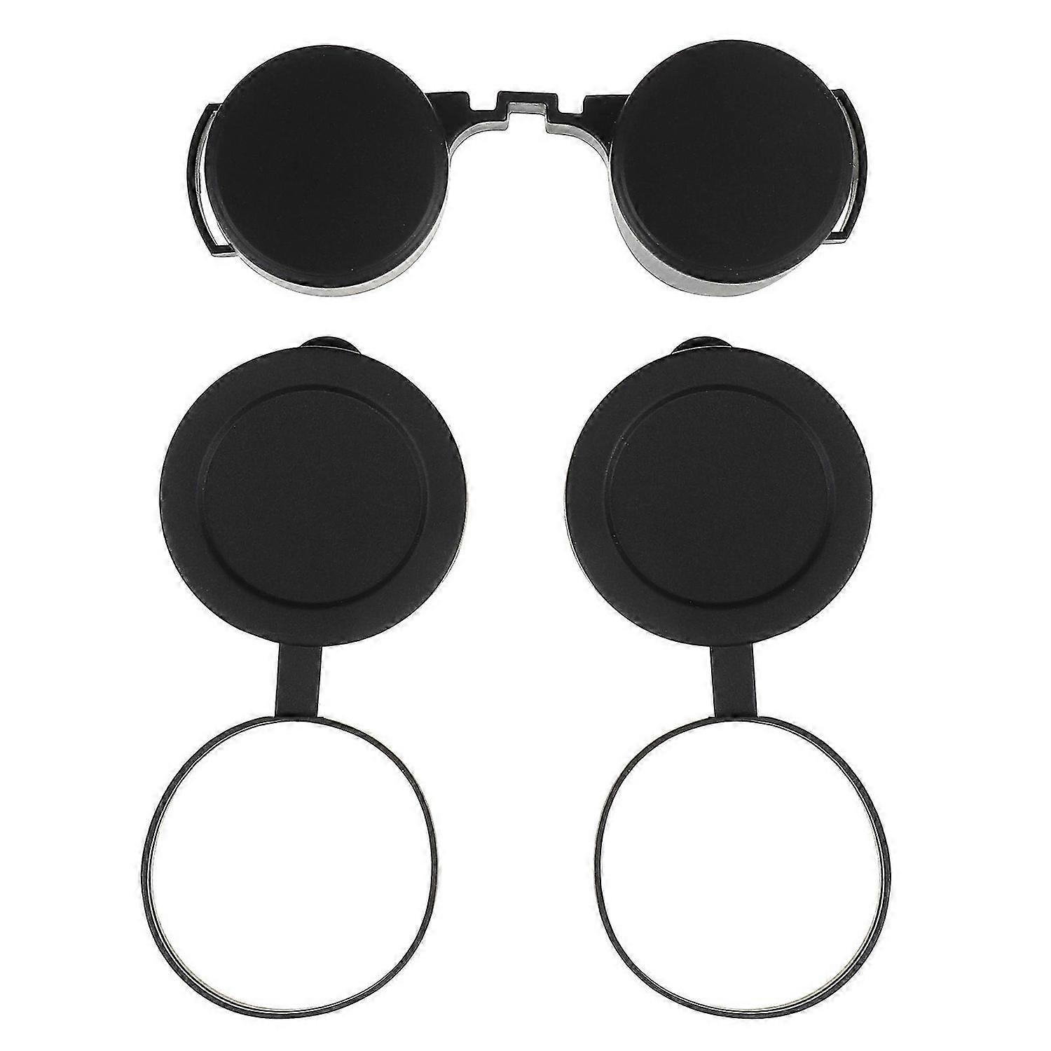 3 PCS Binoculares Eyepiece Lens Cap Rubber Objective Lens Cap Lens Cover Cap Lens Cap Binocular Lens