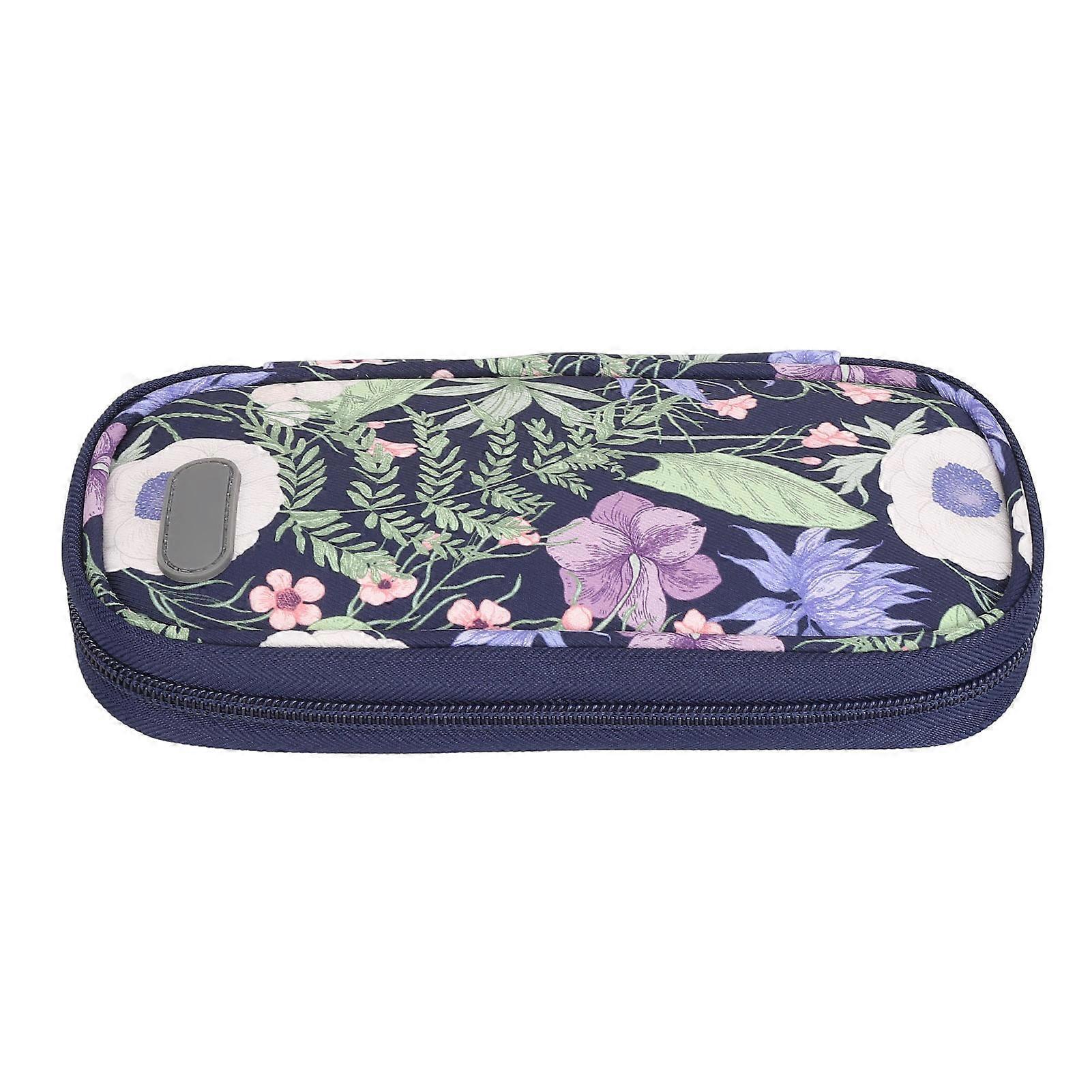 Lightweight EVA Insulin Bottle Cooler Case, Diabetic Travel Organizer, Hydrangea Pattern
