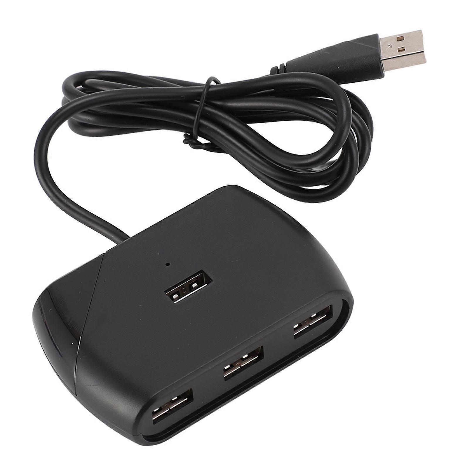 4 Port USB 2.0 Data Hub Professional Efficient 480Mbps Transmission Speed Supports 4 Port Simultaneous USB Hub for Windows for Linux System