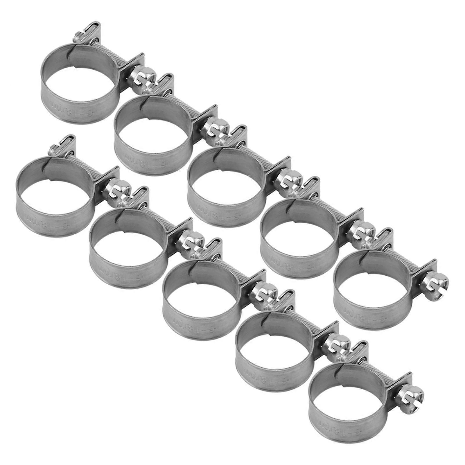 Wysokiej jakości 10 sztuk mini zacisków sanitarnych ze stali nierdzewnej 304 (16-18 mm)