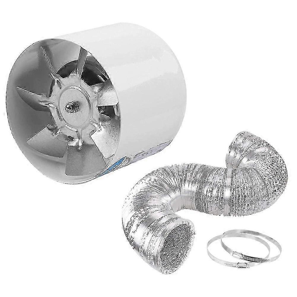 4 Zoll Inline Duct Ventilator Metall Lüftung Auspuff Auspuff Wandventilator Weiß