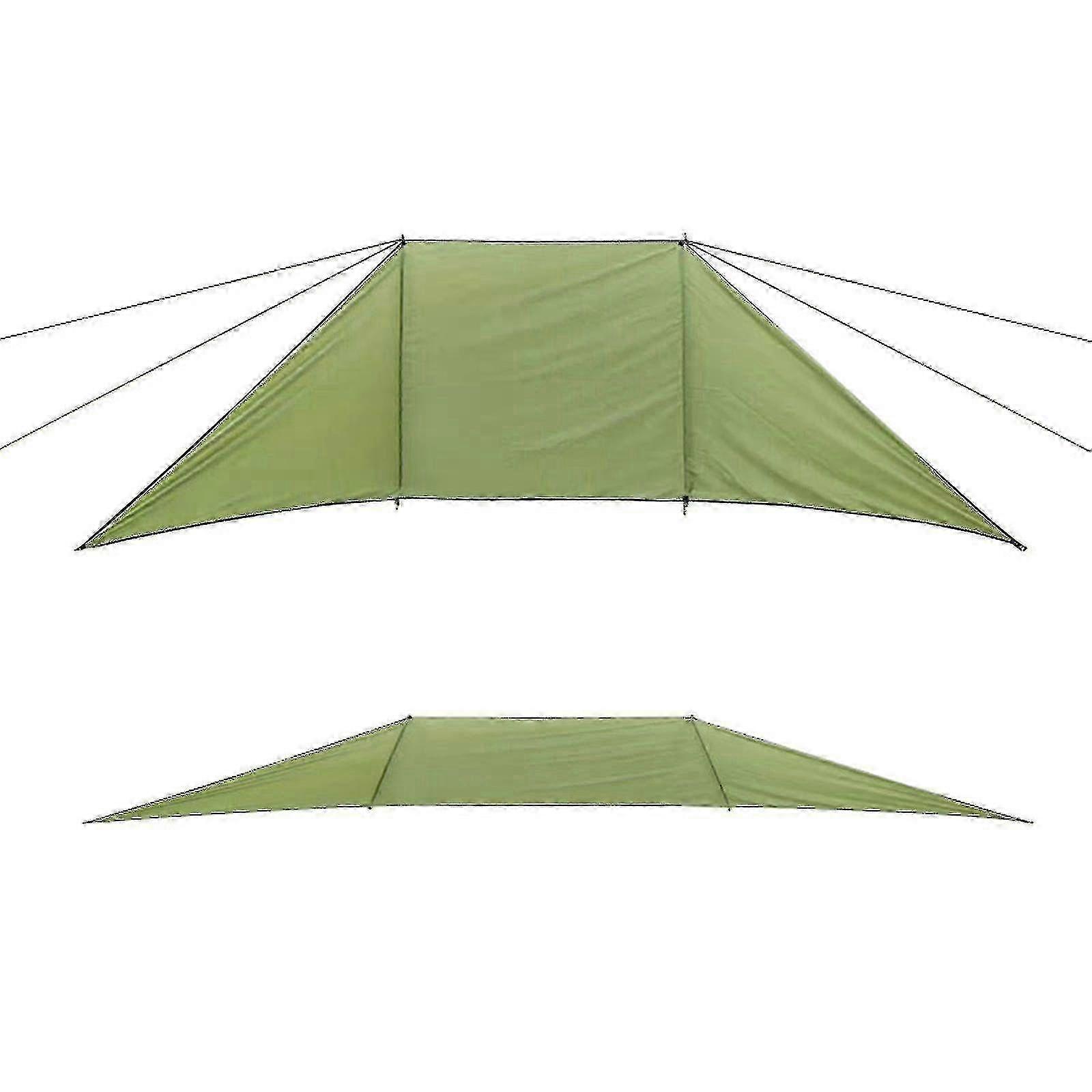 Bärbart lätt 3-panel vindskydd för utomhuscamping, strand, trädgård vindskydd