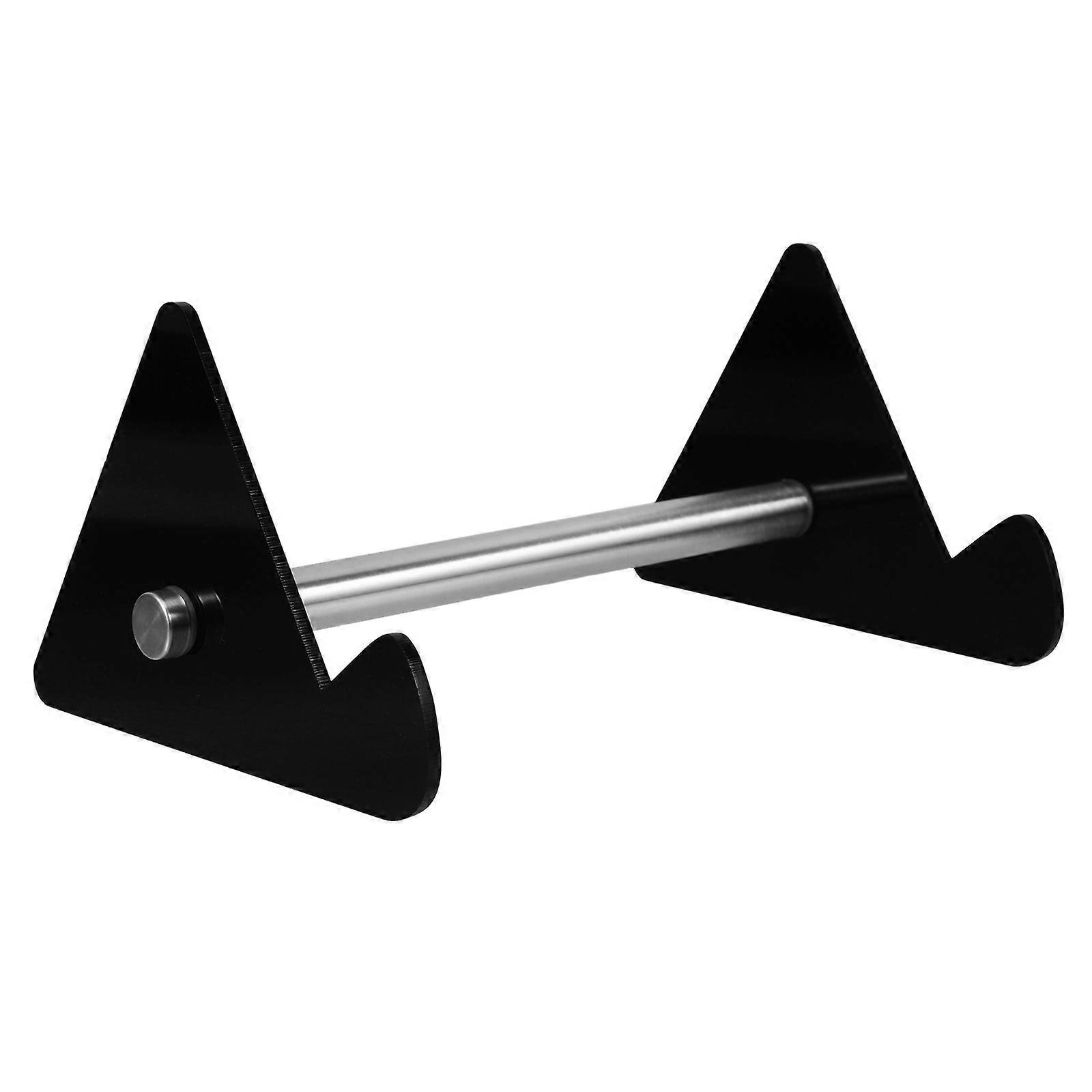 Single Keyboard Stand Acrylic Computer Keyboard Holder Comfortable Angle Modern Rectangular Black 1Set