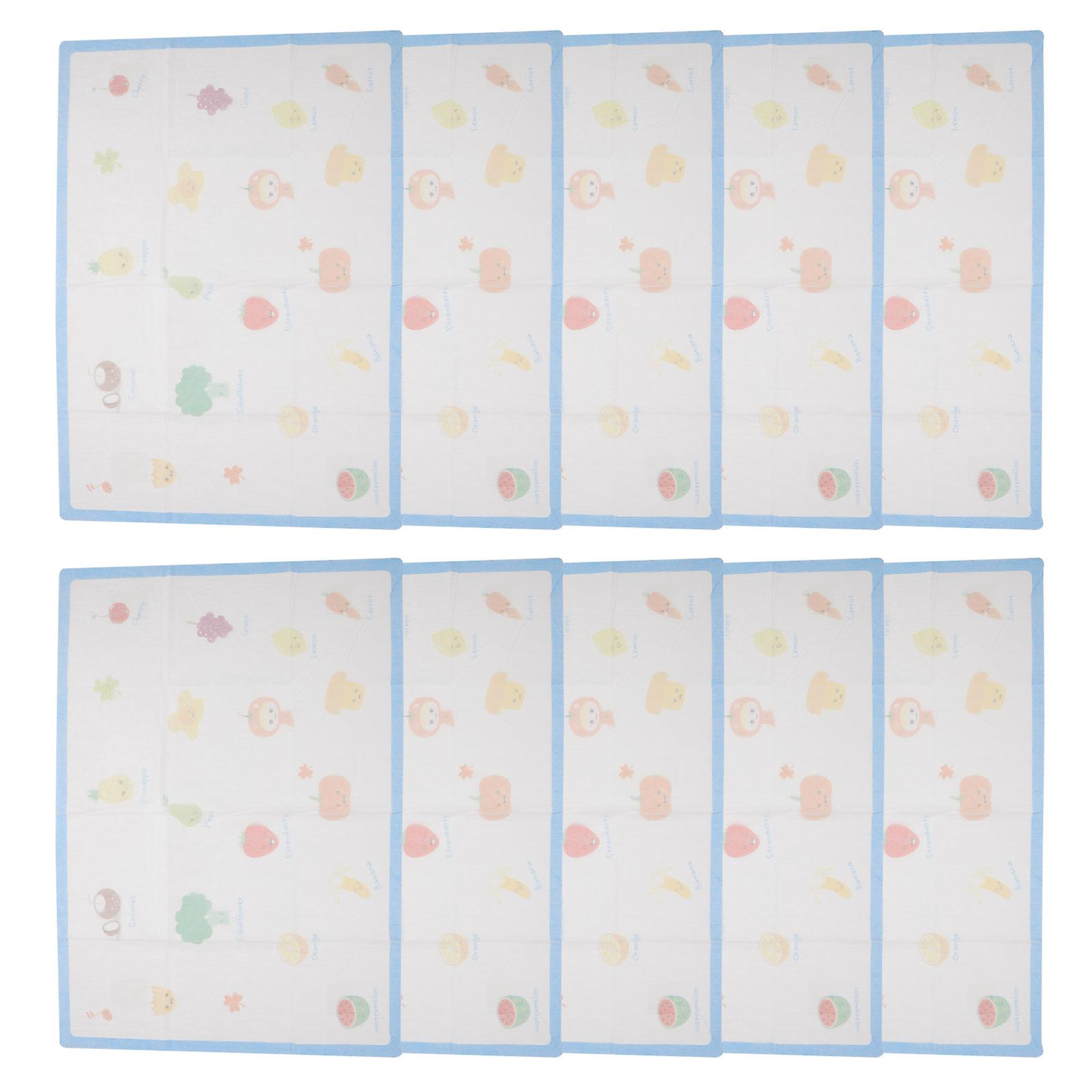 Sets de table jetables pour bébé, lot de 10 pièces
