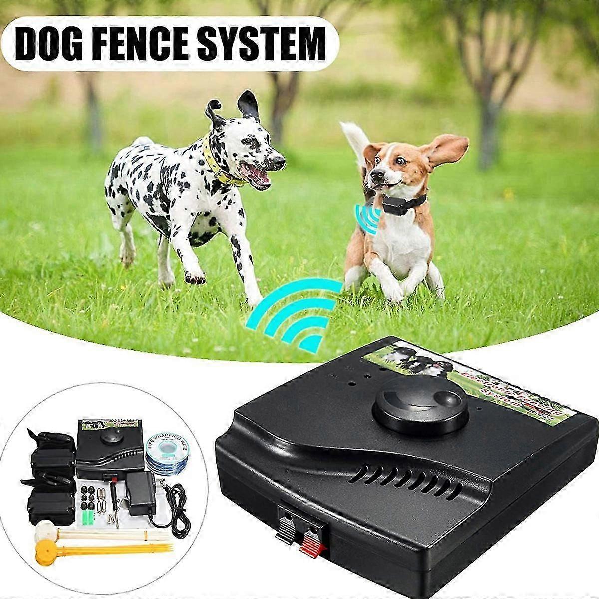Electric Dog Fence Anti Runaway Collar with 2 collars