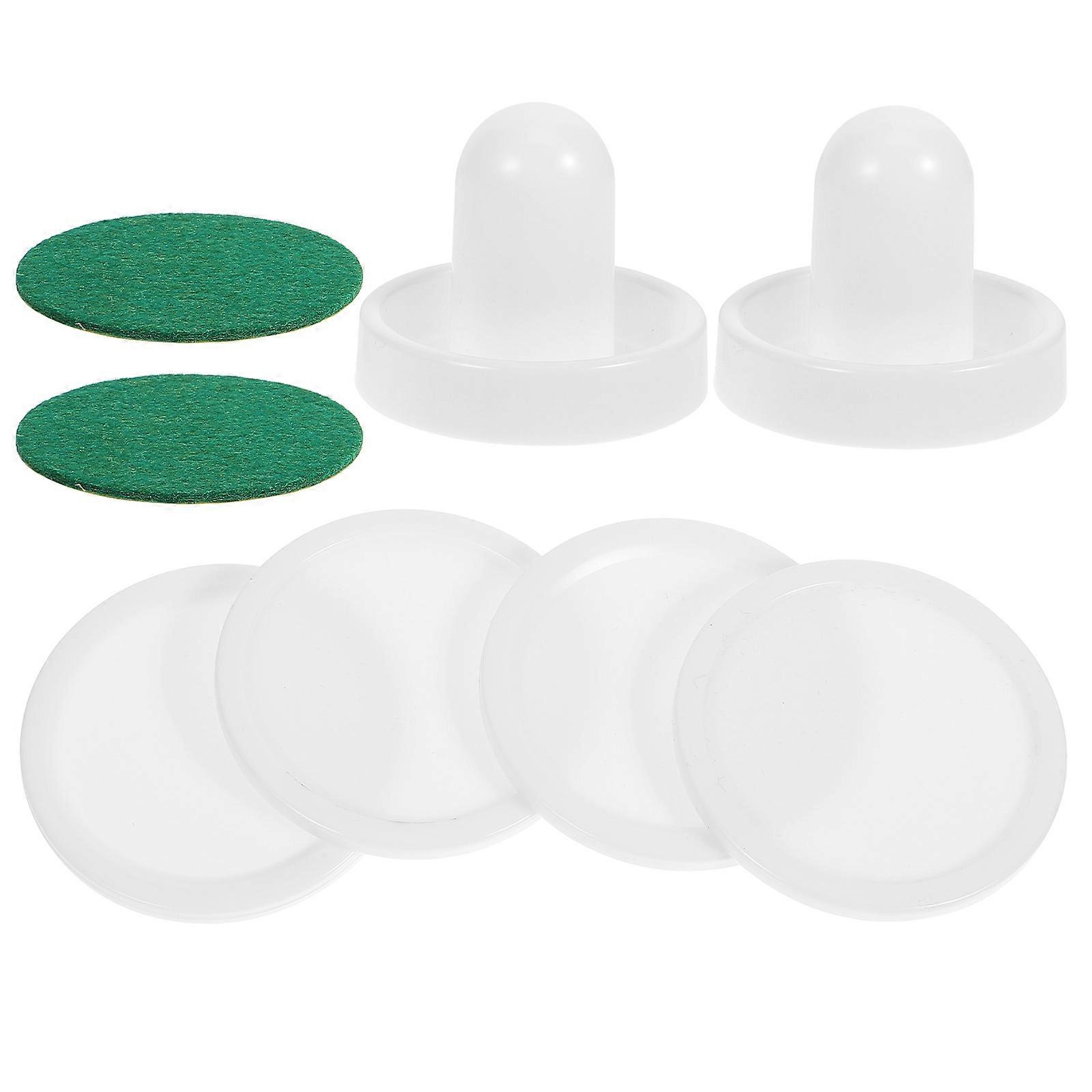 Ice Hockey Replacement Paddles with Lint Kit – Tabletop Hockey Handles for Game Room – Includes White Lint Cloths and Balls
