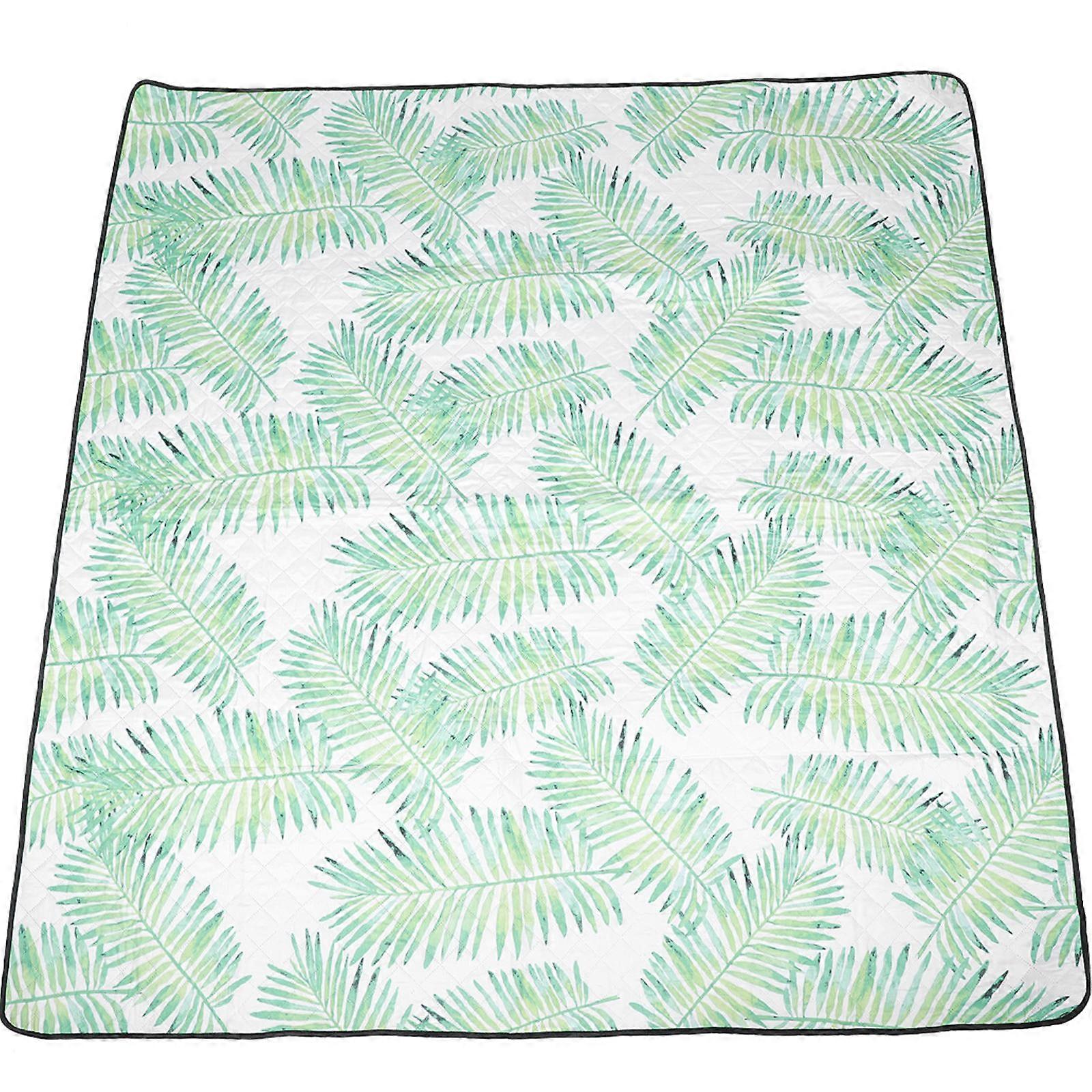Portable Picnic Blanket Pad for Beach Camping Hiking Waterproof Anti-moisture UV Protection Rectangular Fashionable Design 1Pcs