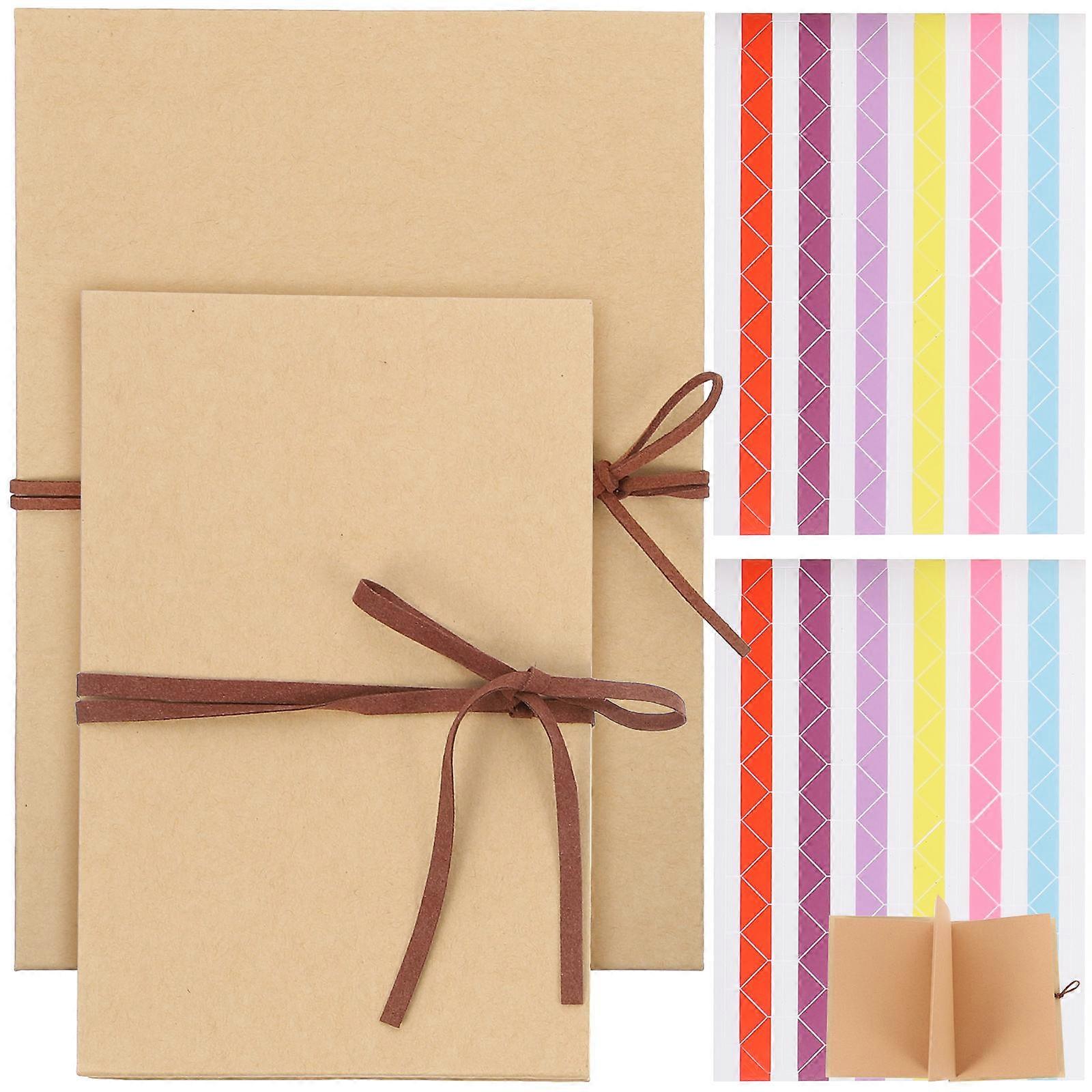 Folding Page Photo Album Diy Wedding Family Gatherings 21X15cm Vintage Artistic 2Pack