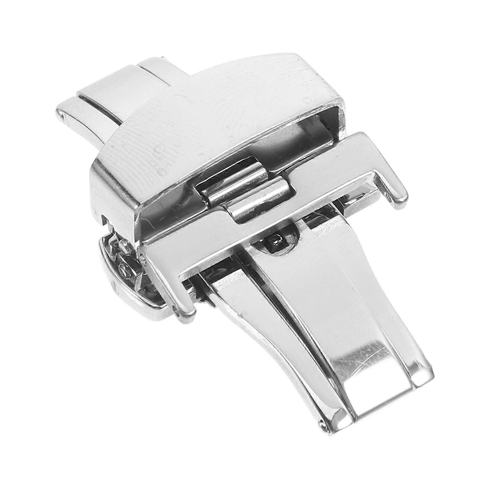 Clasp For Watch Stainless Steel Regular Use 20MM Double Push Button 1Pcs