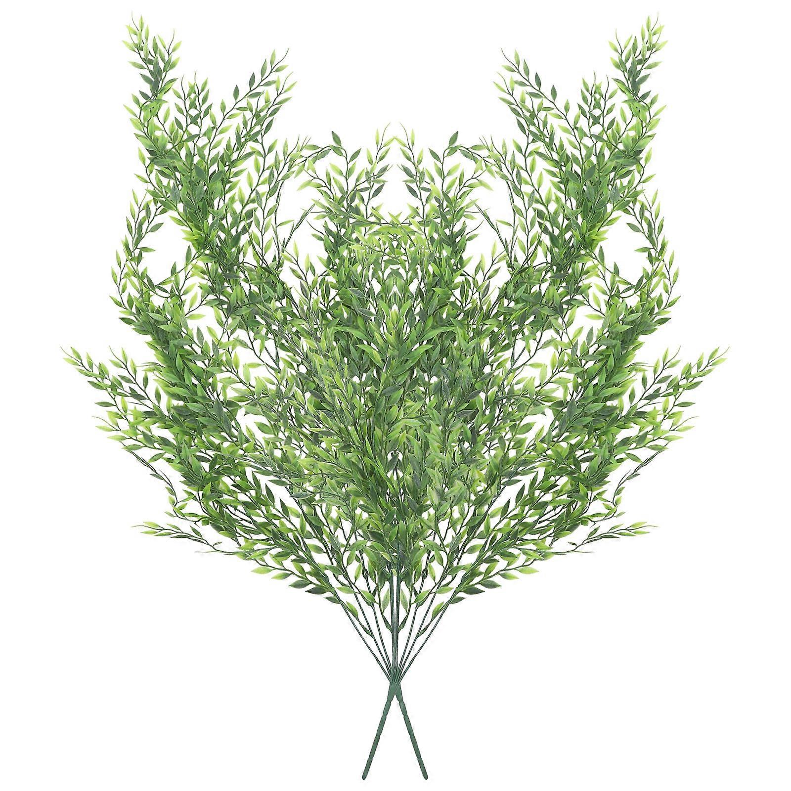 人工吊り下げつる装飾壁掛け屋内屋外使用非色あせグリーン90X10CM 2個