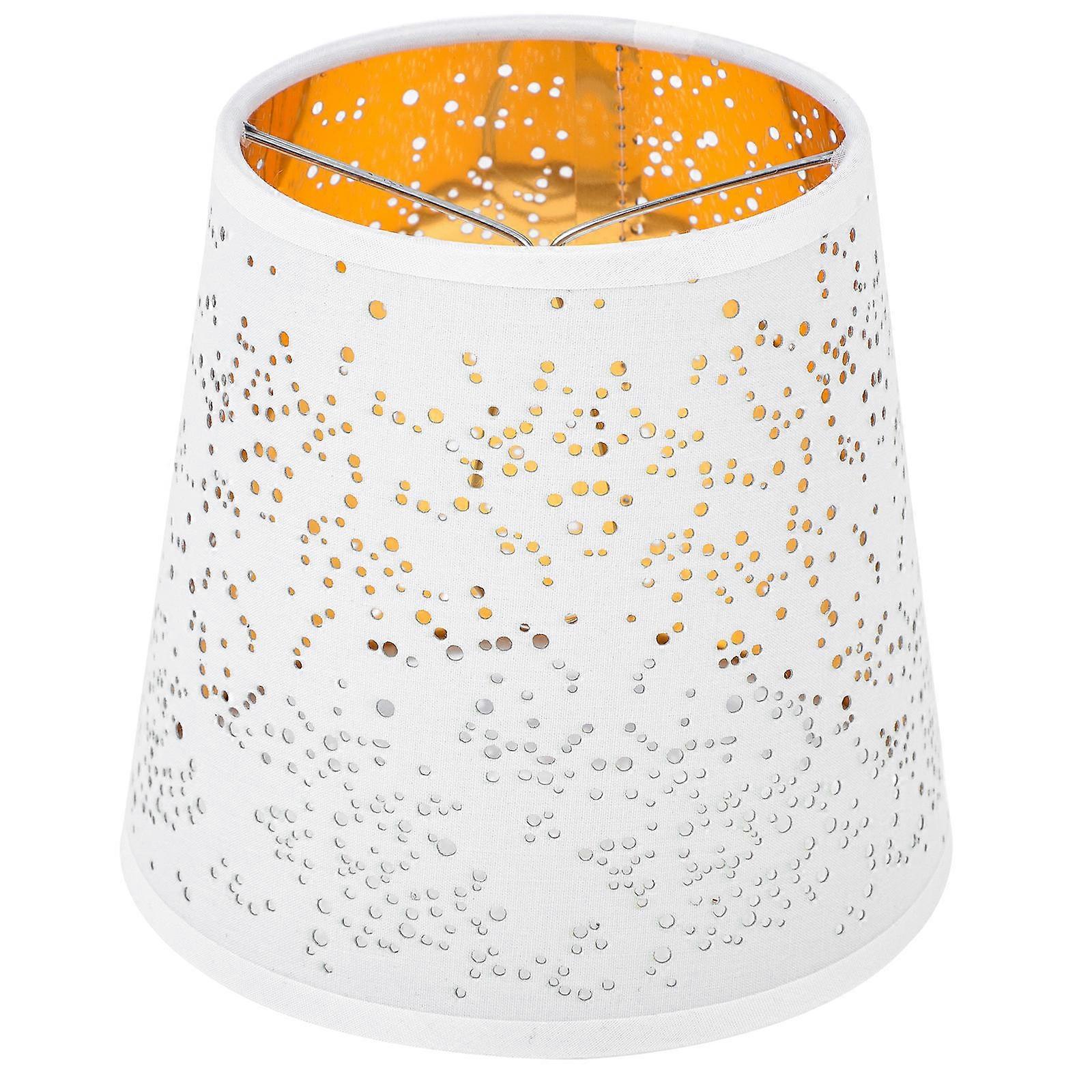 Unique Lamp Cover For Table Lamp White Fabric Square Protect 1Pcs