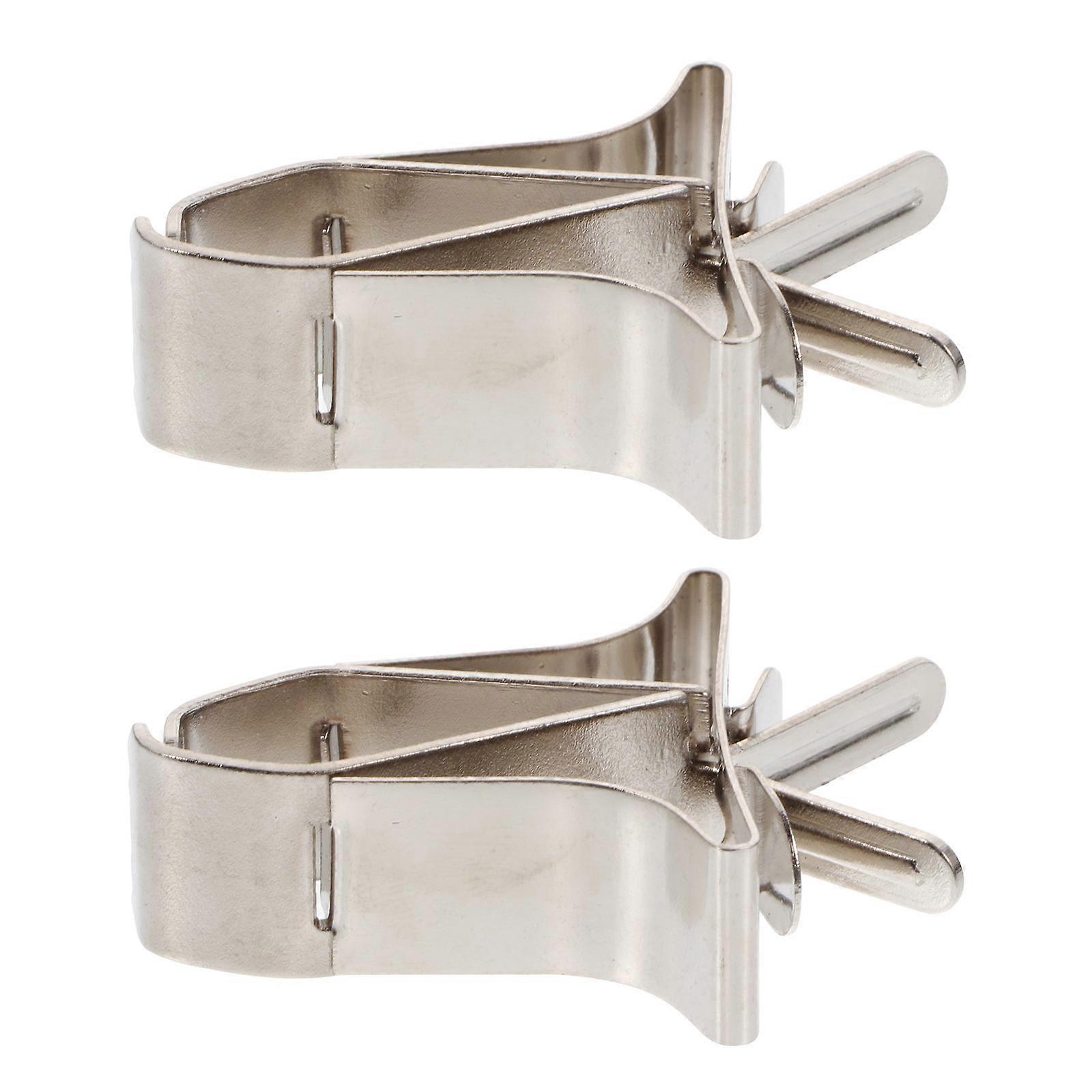 2pcs Bird Food Clips Multi Functional Vegetable Fruit Clamps for Pet Birds Practical Design Reduces Waste Keeps Cage Clean