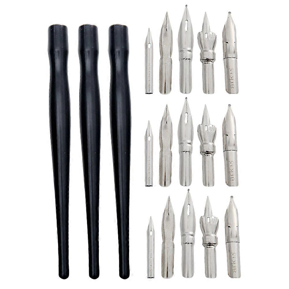 Stainless Steel Calligraphy Pen For Creating Thin Lines Students 3Sets 12.70X1.20X1.20CM