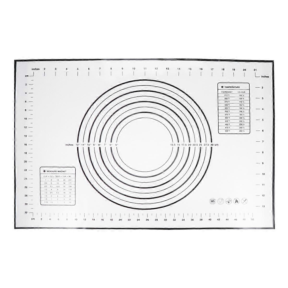 Baking Rolling Mat Dough Rolling Mat For Baking Rectangular 60x40x0.2cm Non-Slip 1Pack