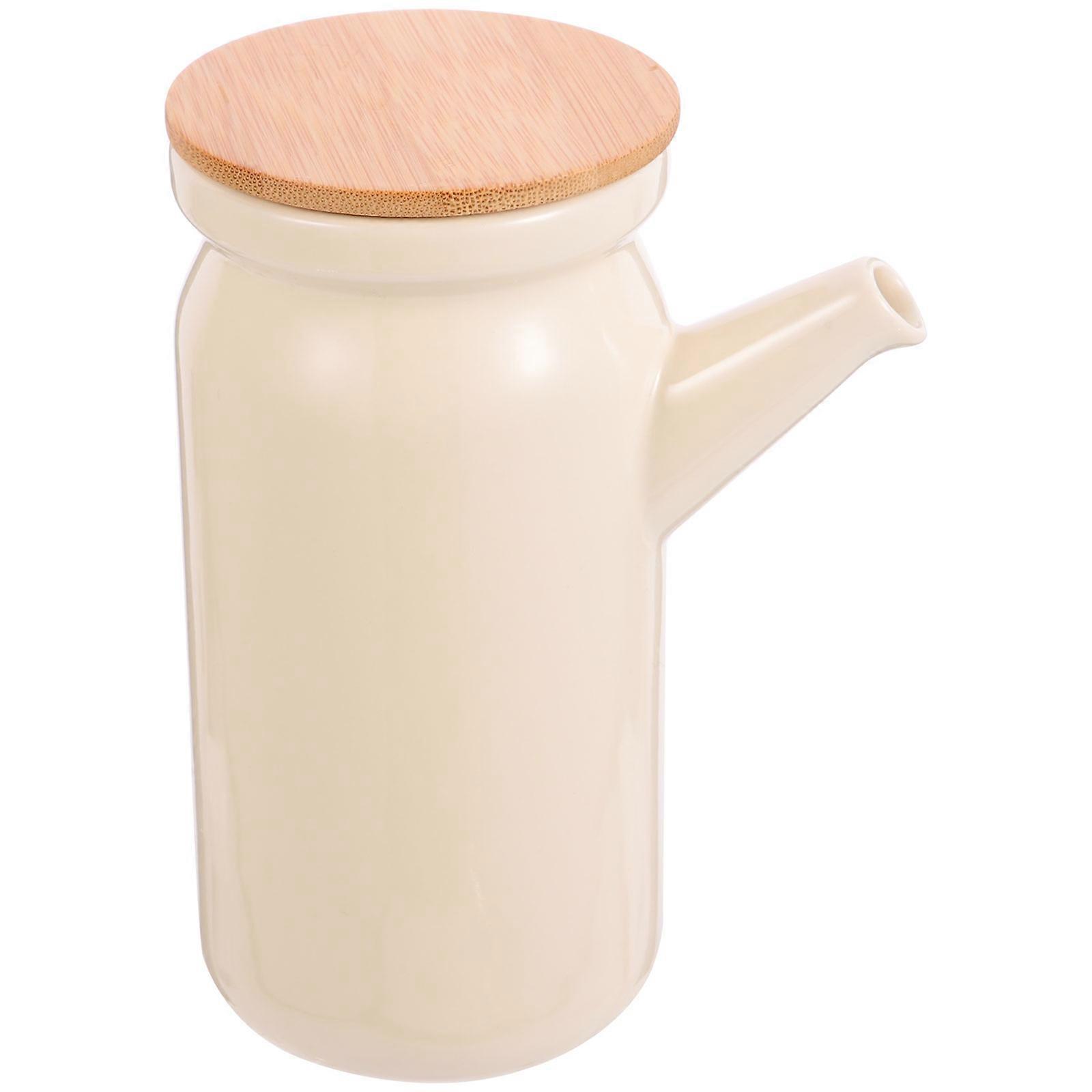 Sauce Containers 1Pack Ceramic Material with Dust Prevention for Home and Use in Kitchen