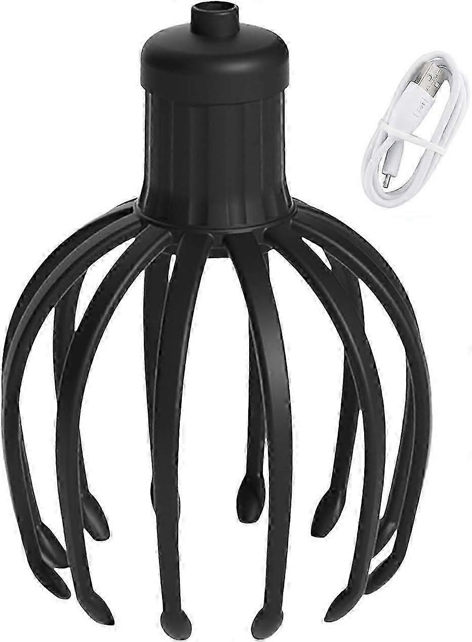 Electric Octopus Claw Scalp Massager 3 Vibration Modes Rechargeable Wireless Head Scratcher Stress Relief Head Massager for Scalp Massages Alleviate S