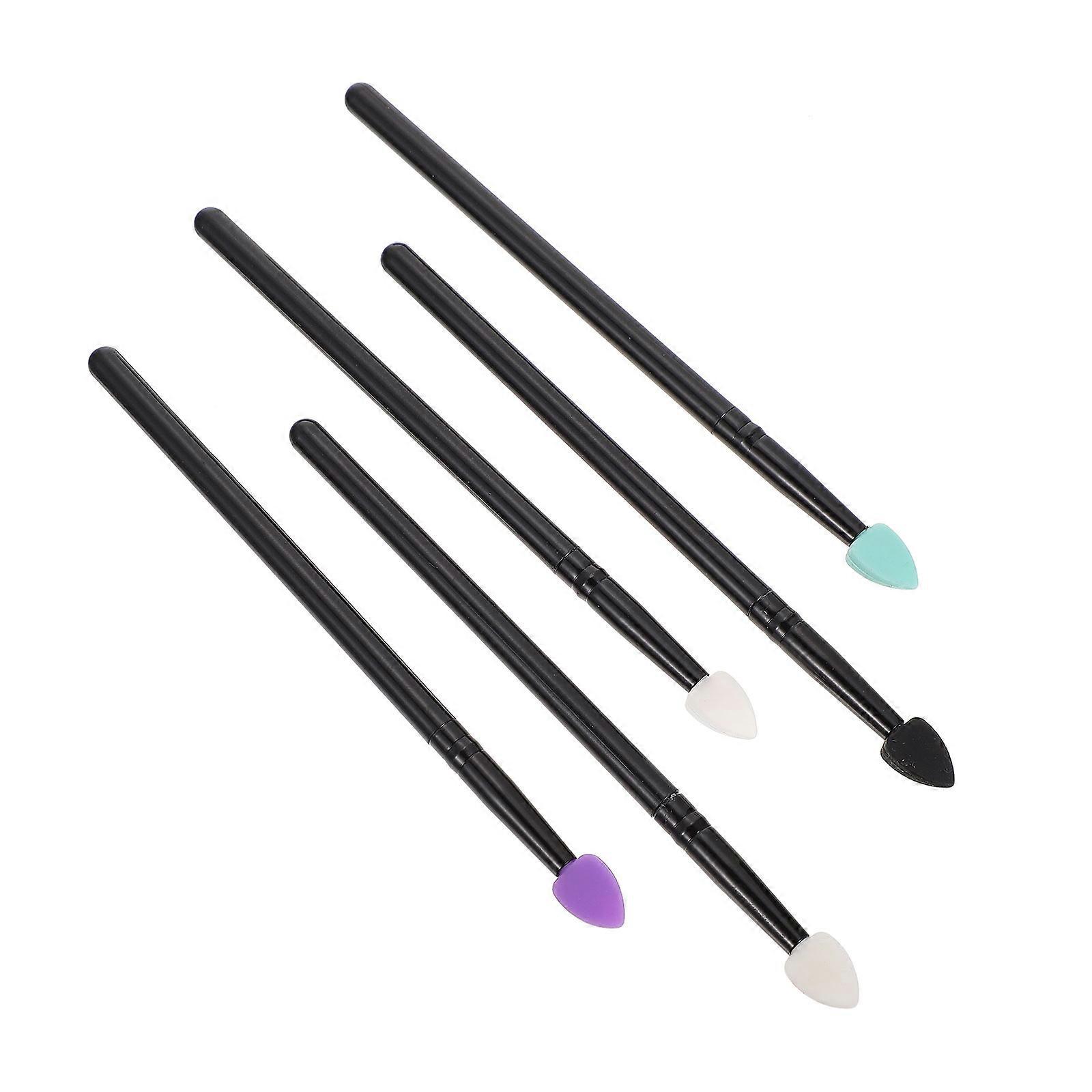 5 Pcs Silicone Eyeshadow Brushes Professional Makeup Brushes Nose Shadow Brushes